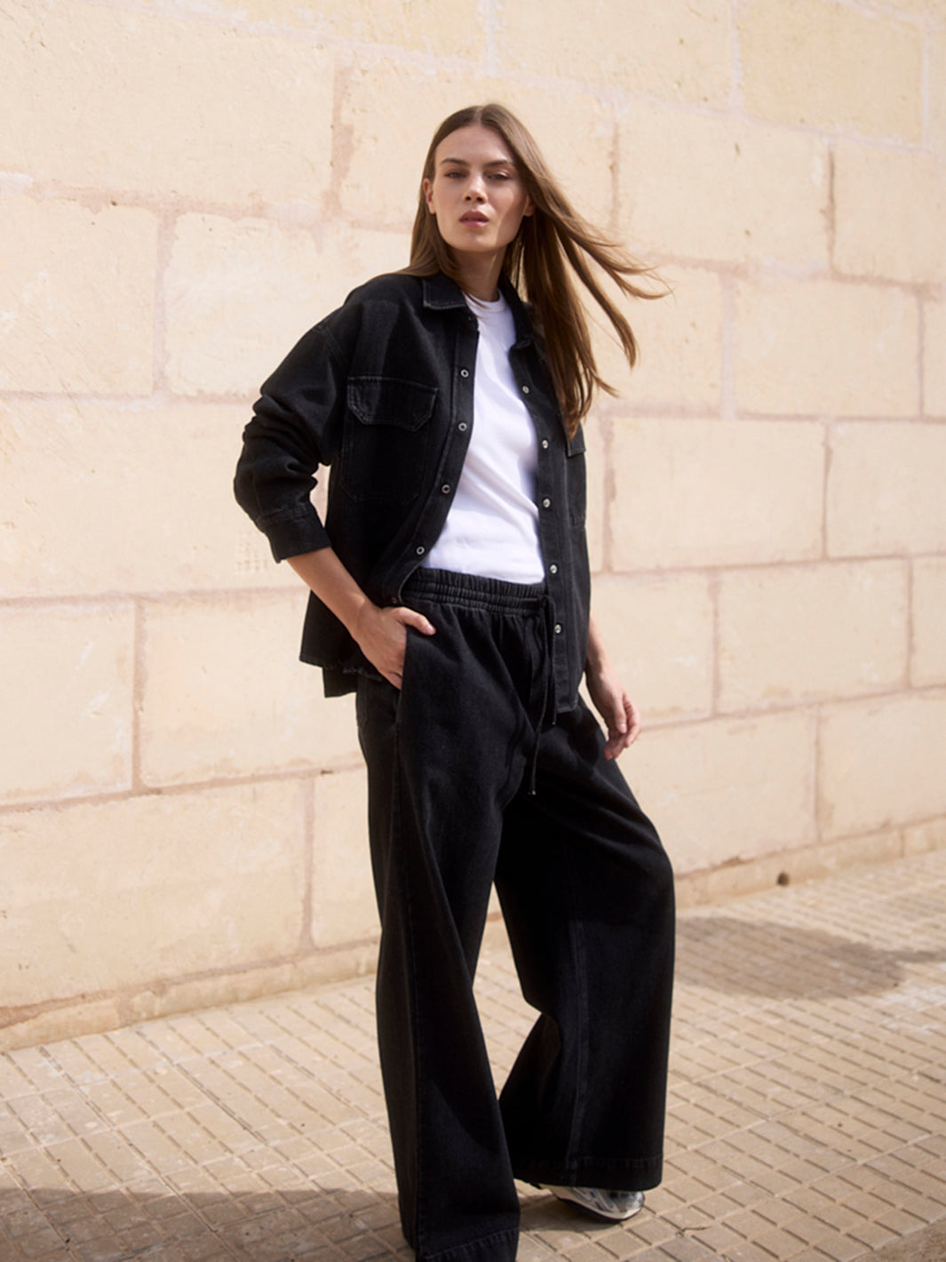 Geripptes T-Shirt aus Organic Cotton