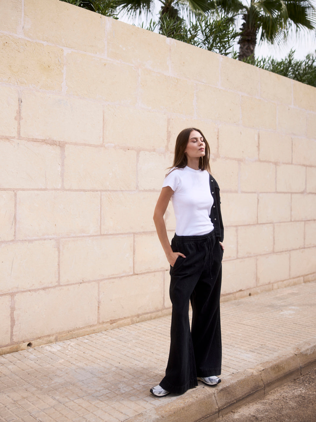 Geripptes T-Shirt aus Organic Cotton