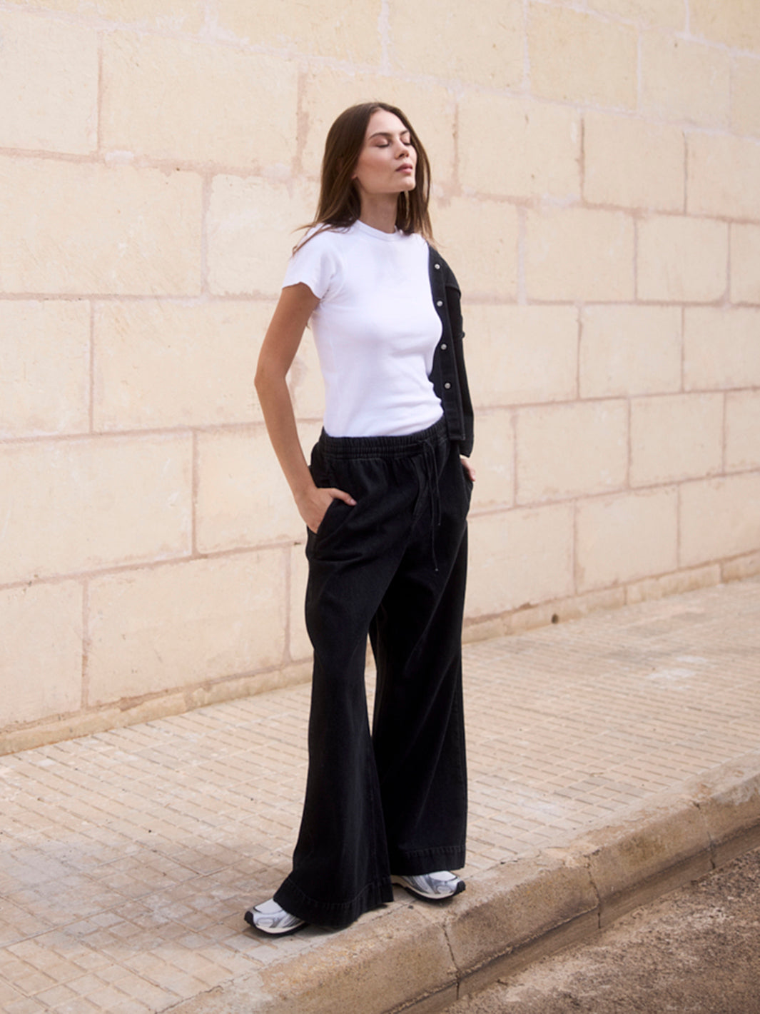 Geripptes T-Shirt aus Organic Cotton