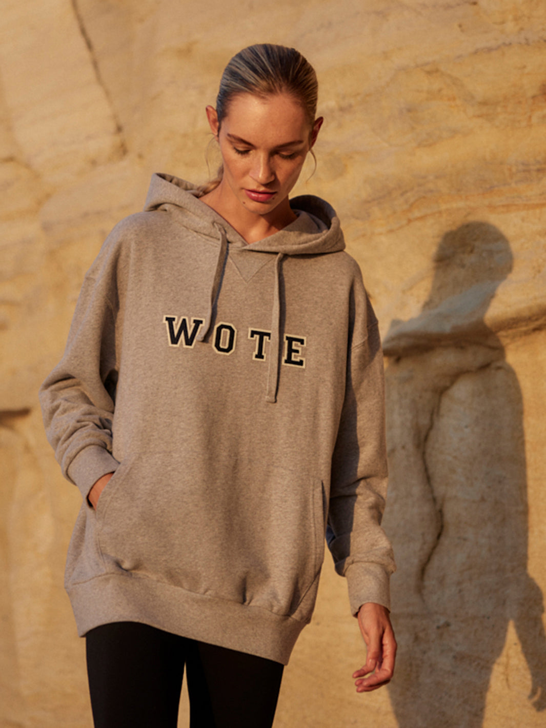 Kapuzen Sweatshirt oversized aus Organic Cotton in Bio Baumwolle