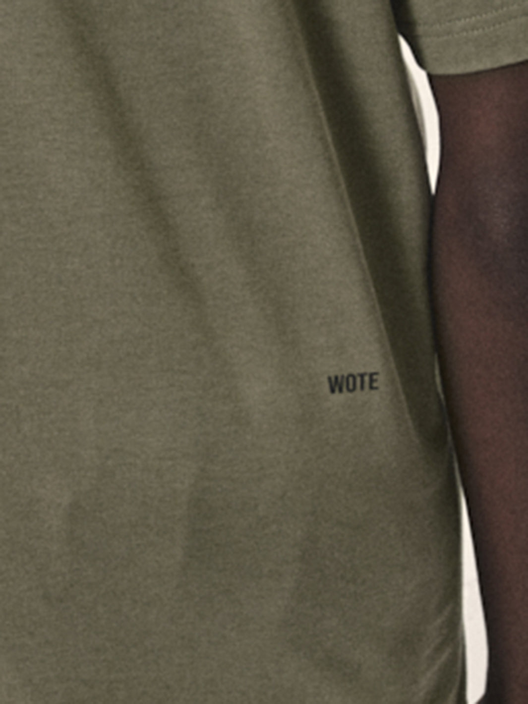 Herren oversized T-Shirt Crewneck Logo Print hintere Rechte Seite reine Baumwolle made in Portugal