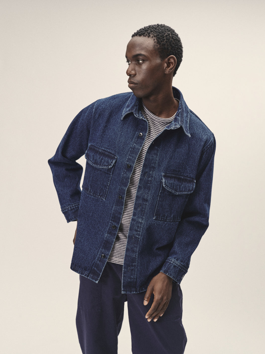 Denim Overshirt aus Organic Cotton