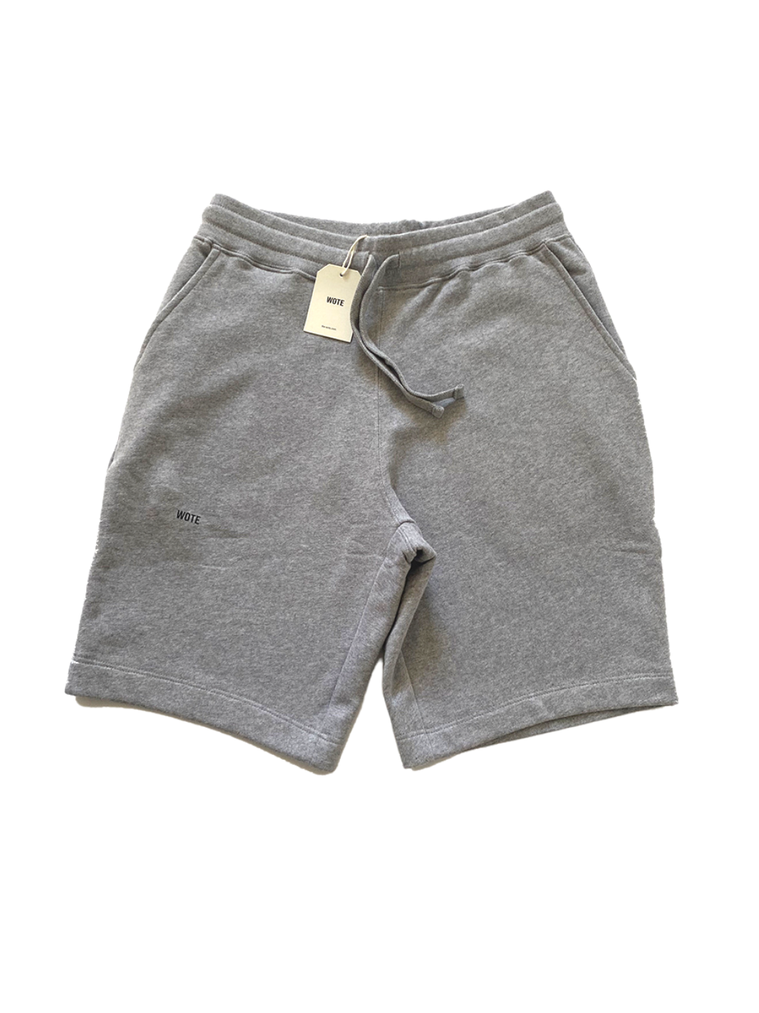 Bequeme Männer Sweatshort in Grau melange aus reiner Bio Baumwolle made in Portugal