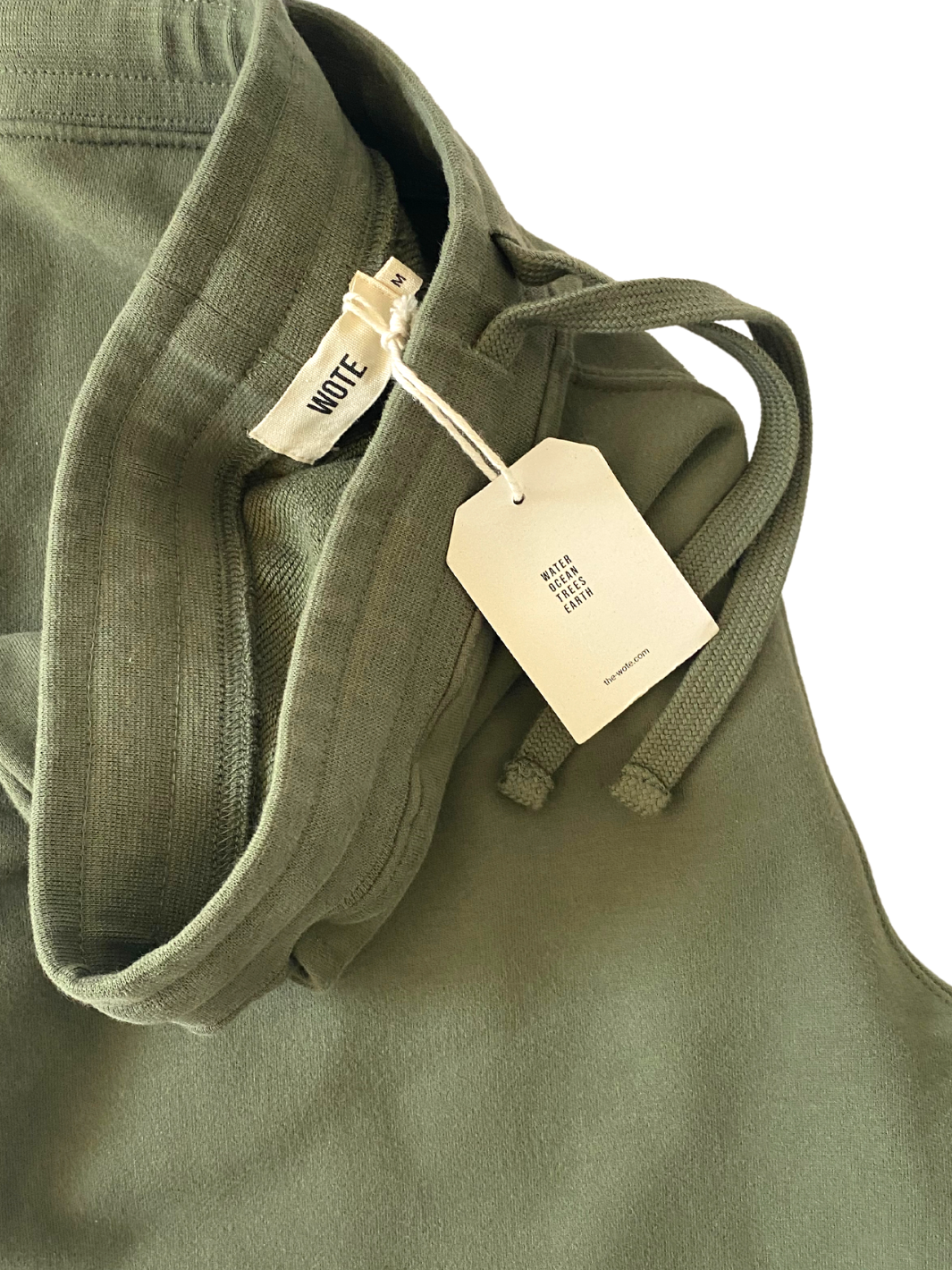 Männer Sweatshort olive reine Bio Baumwolle made in Portugal