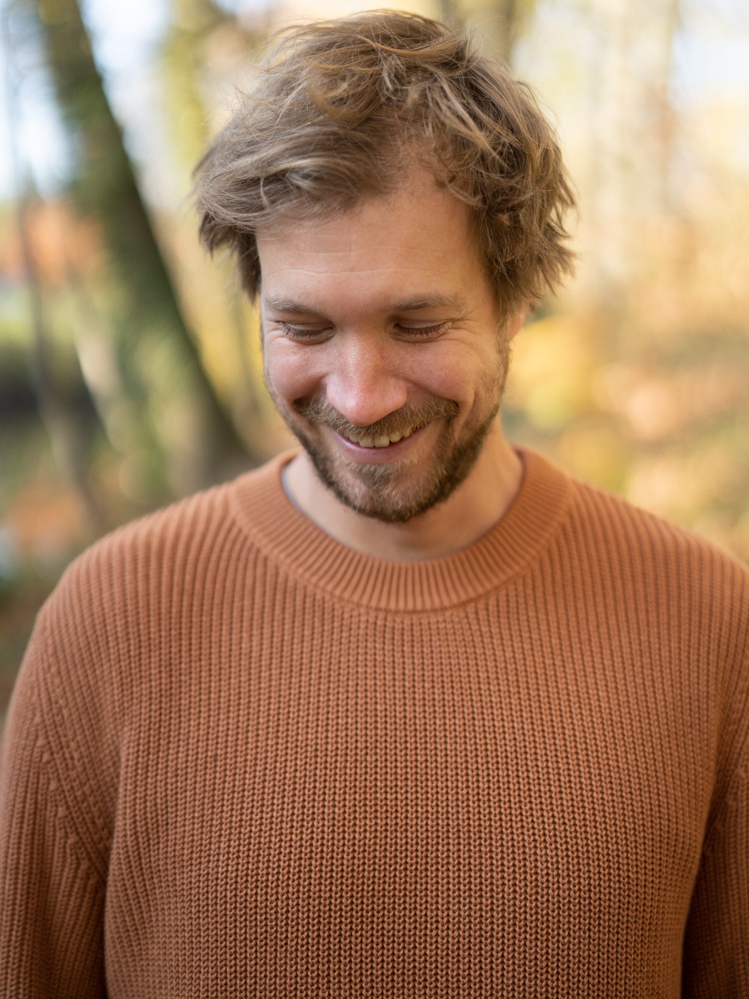 4Seasons Männer Strickpullover - rostbraun