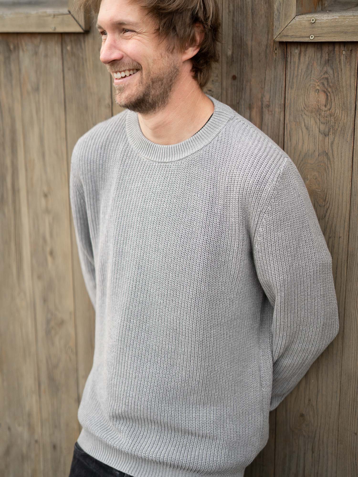 4Seasons Männer Strickpullover - grau
