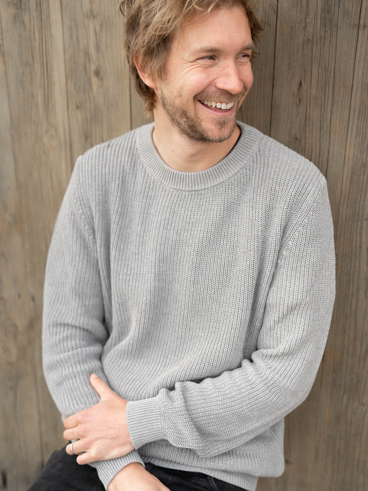 4Seasons Männer Strickpullover - grau