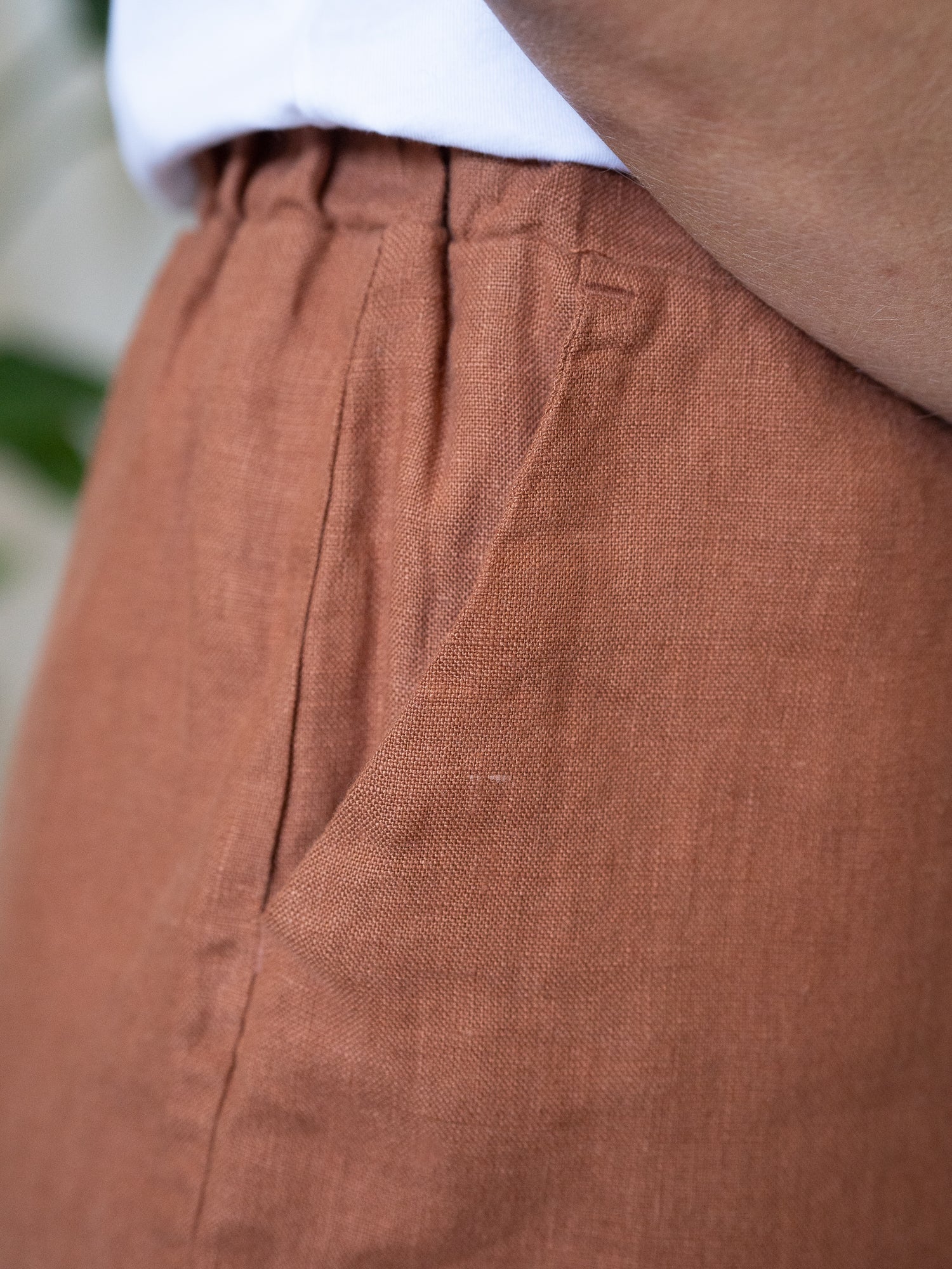 Frauen Leinenshorts - sienna
