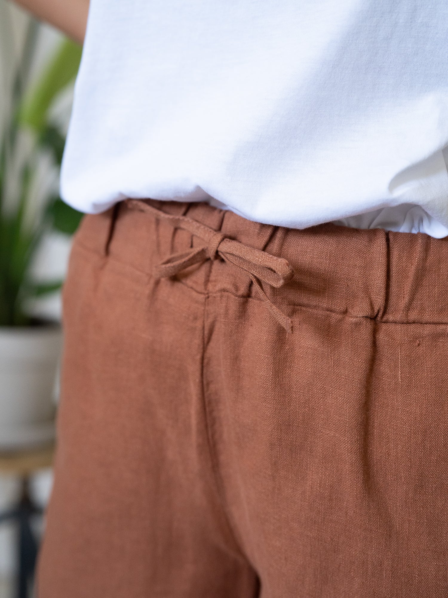 Frauen Leinenshorts - sienna
