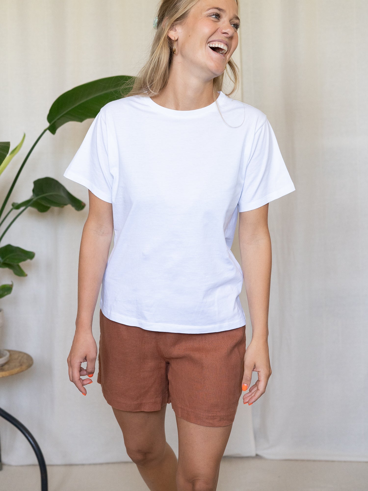 Frauen Leinenshorts - sienna