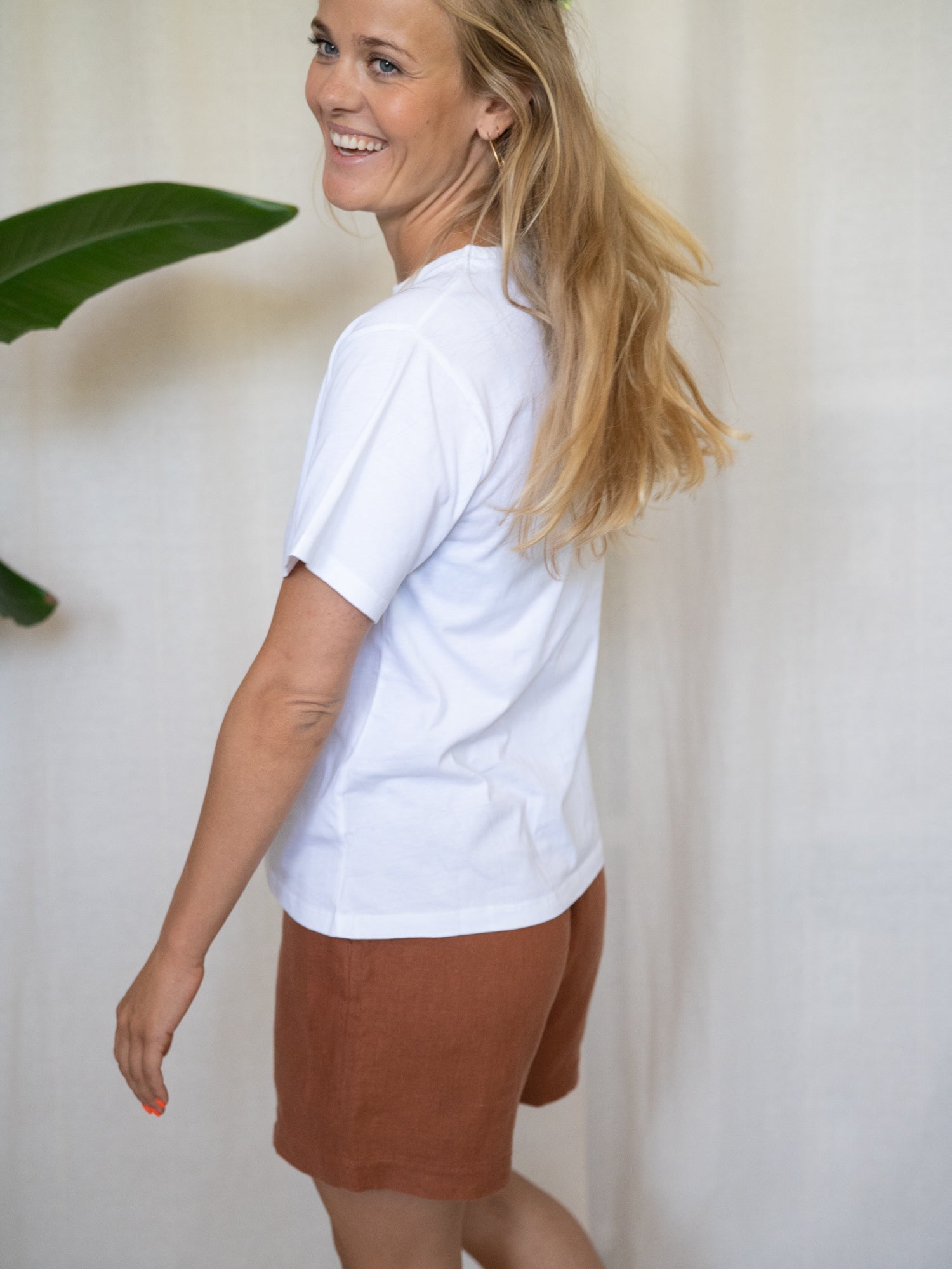 Frauen Leinenshorts - sienna