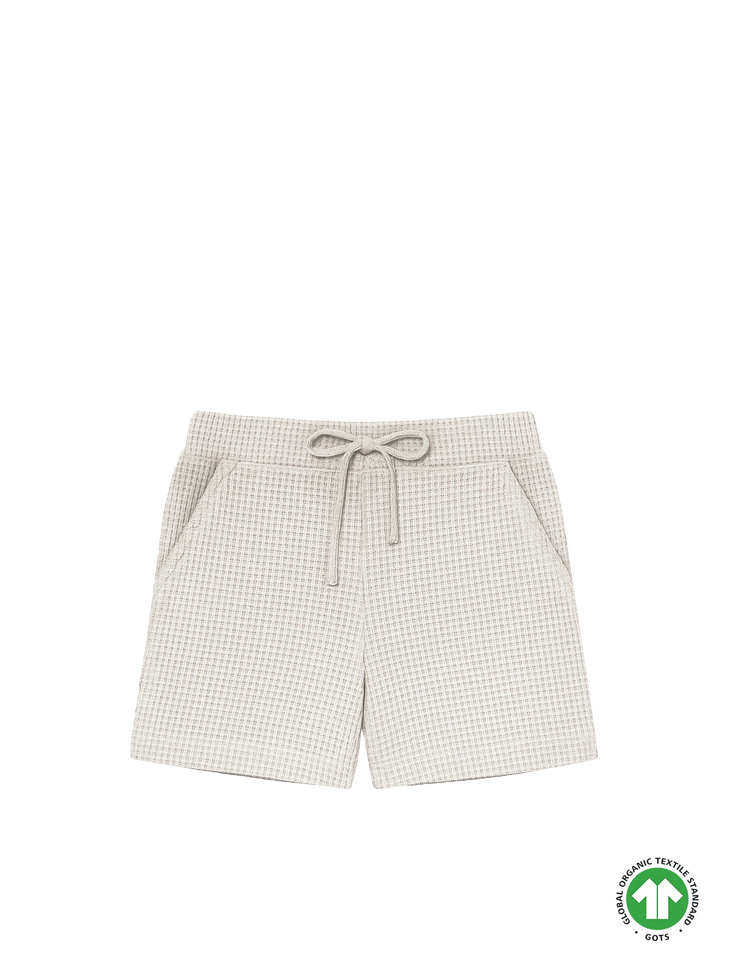 Frauen Waffelstrick Shorts - beige