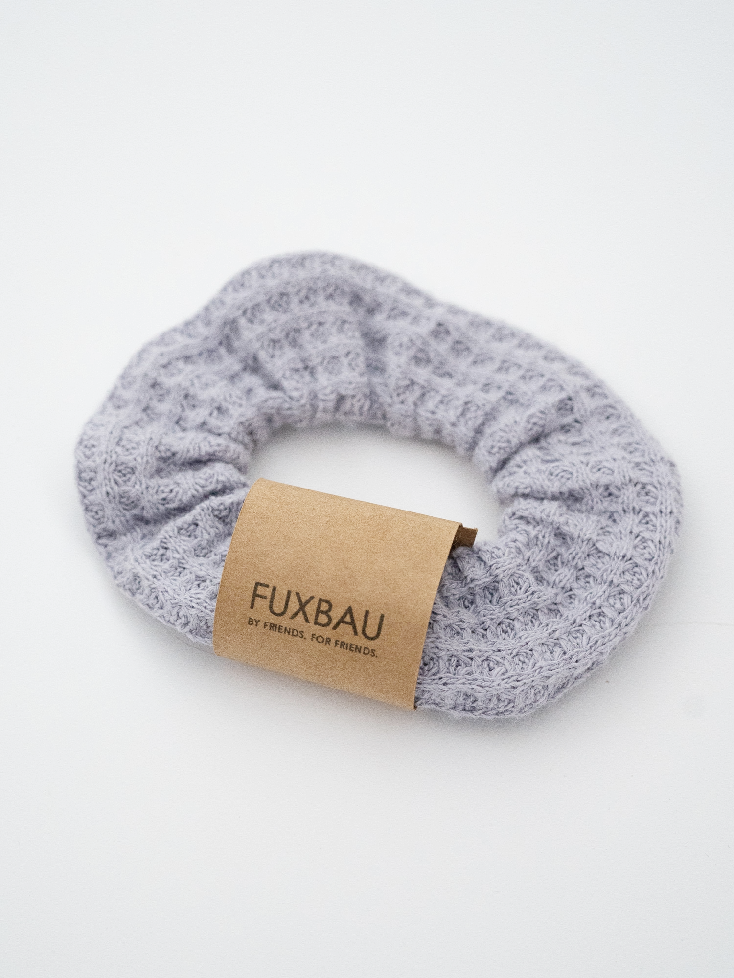 Waffelstrick Scrunchie - lavendel