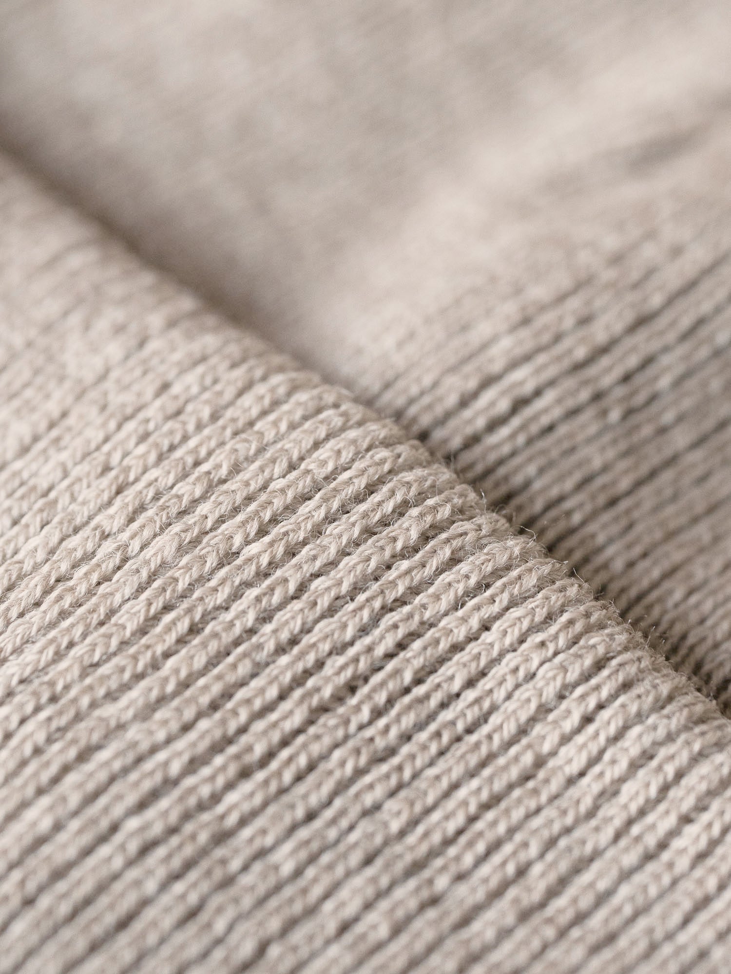 Merino Strickmütze - sand