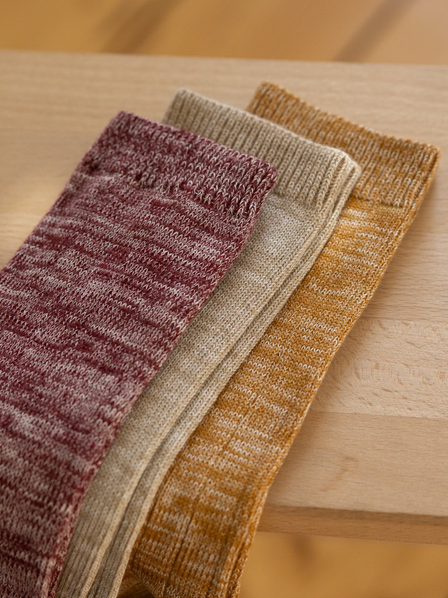 Socken - beige meliert