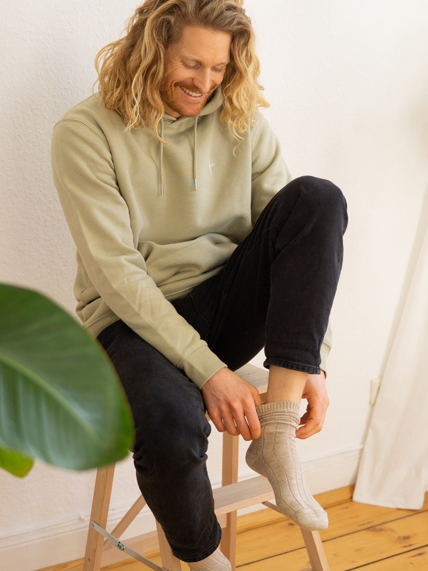 Socken - beige meliert