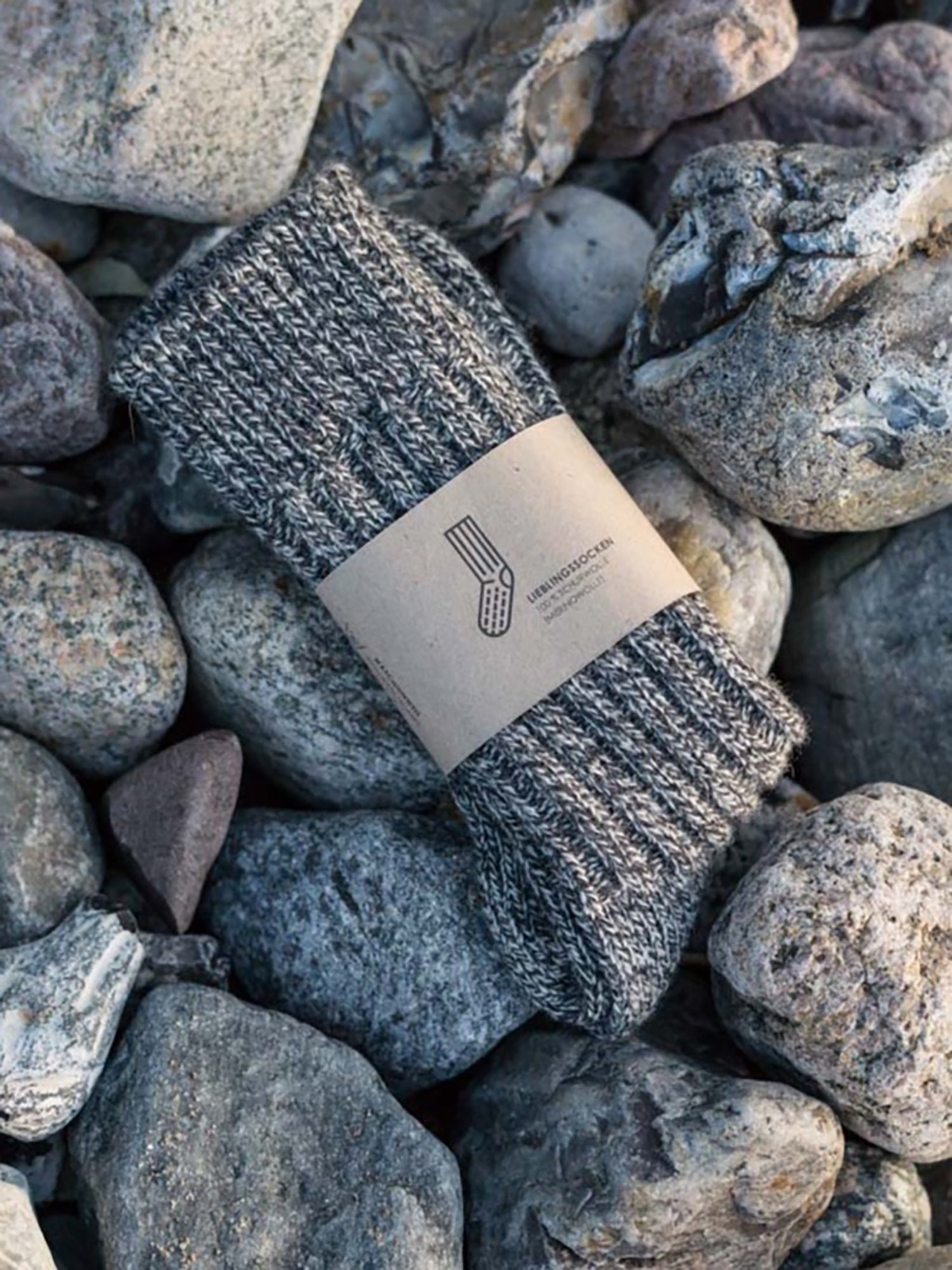 Wollsocken - graumeliert