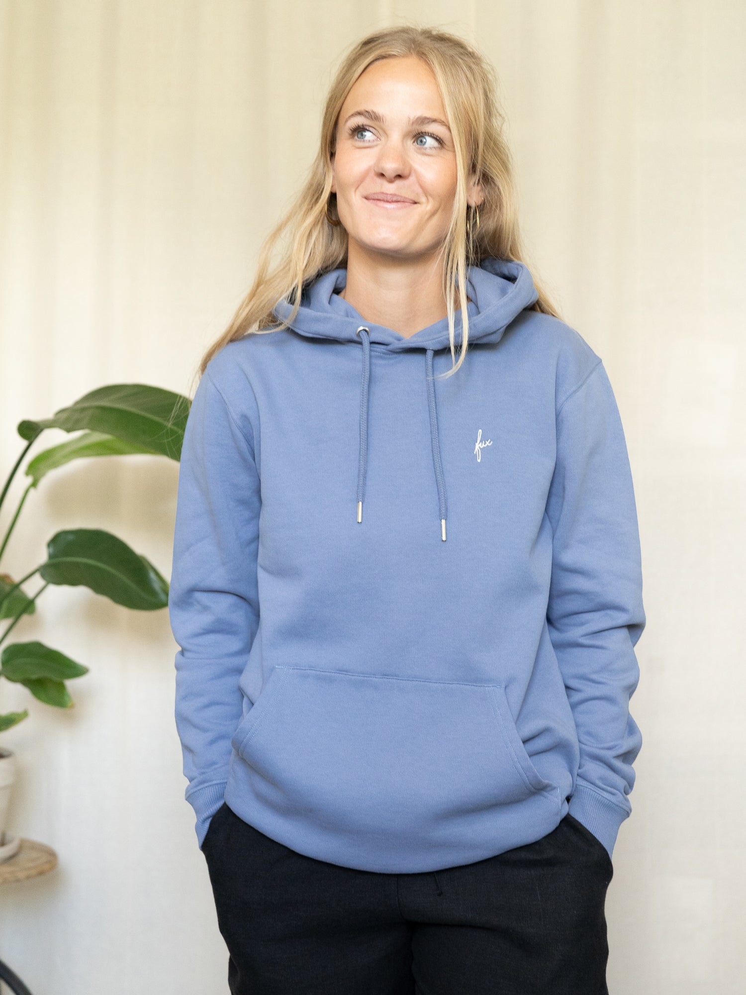 fux Hoodie - hellblau