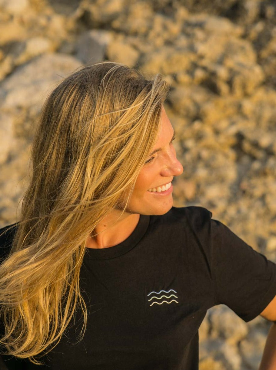 Surf T-Shirt - schwarz