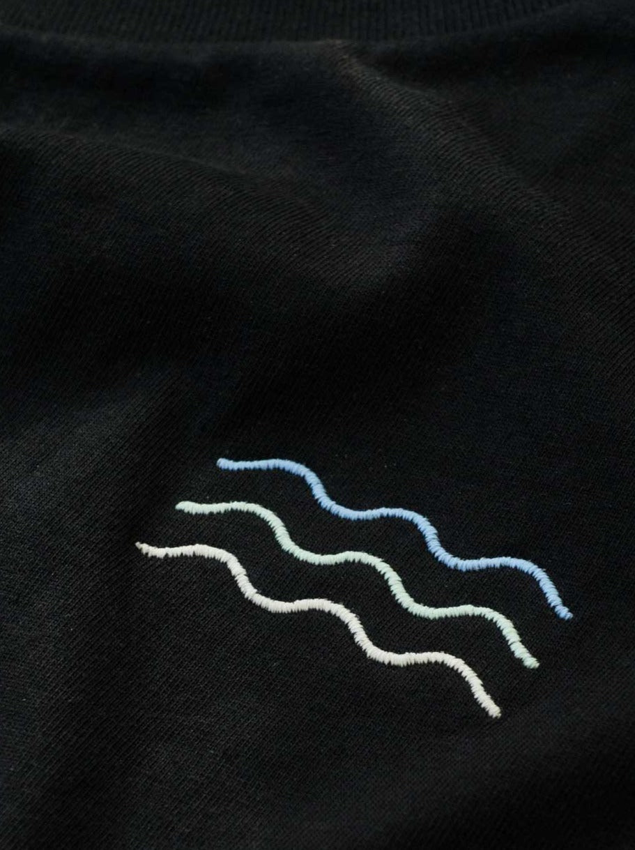 Surf T-Shirt - schwarz