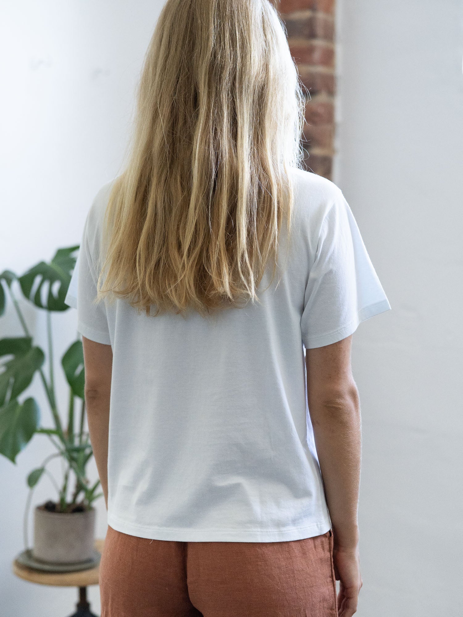 Frauen Basic T-Shirt - weiß
