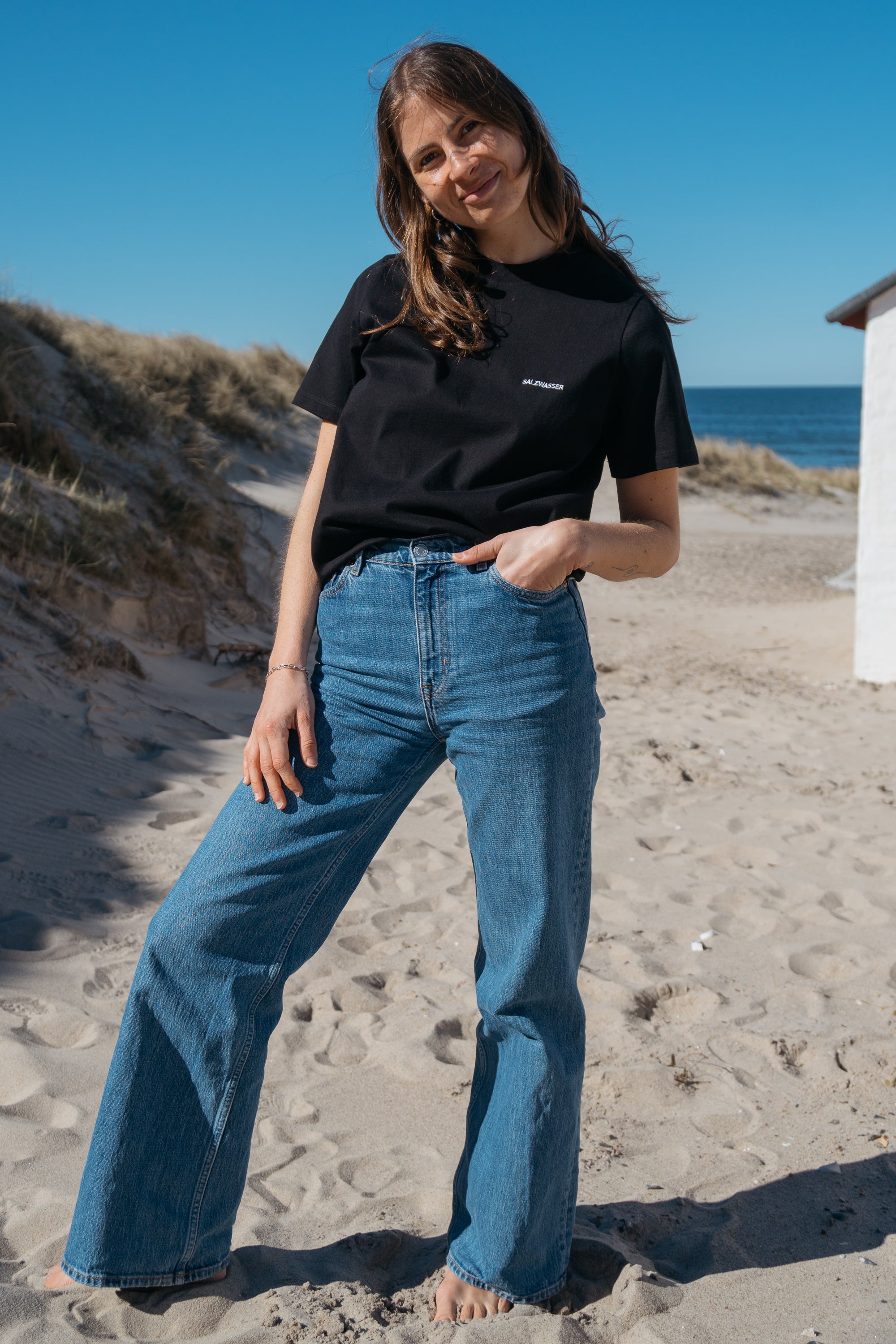 Hochwertiges Boxy T-Shirt mit hohem Stoffgewicht von SALZWASSER