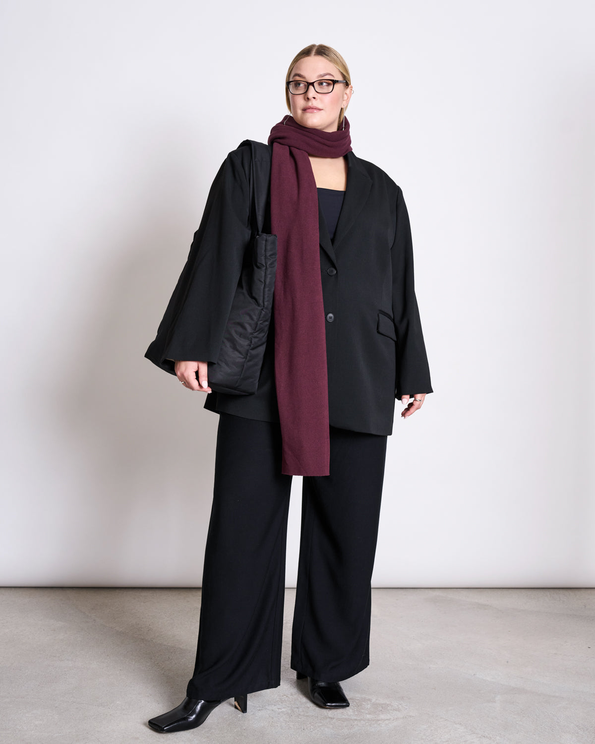 SCARF ROSS CHERRY LACQUER
