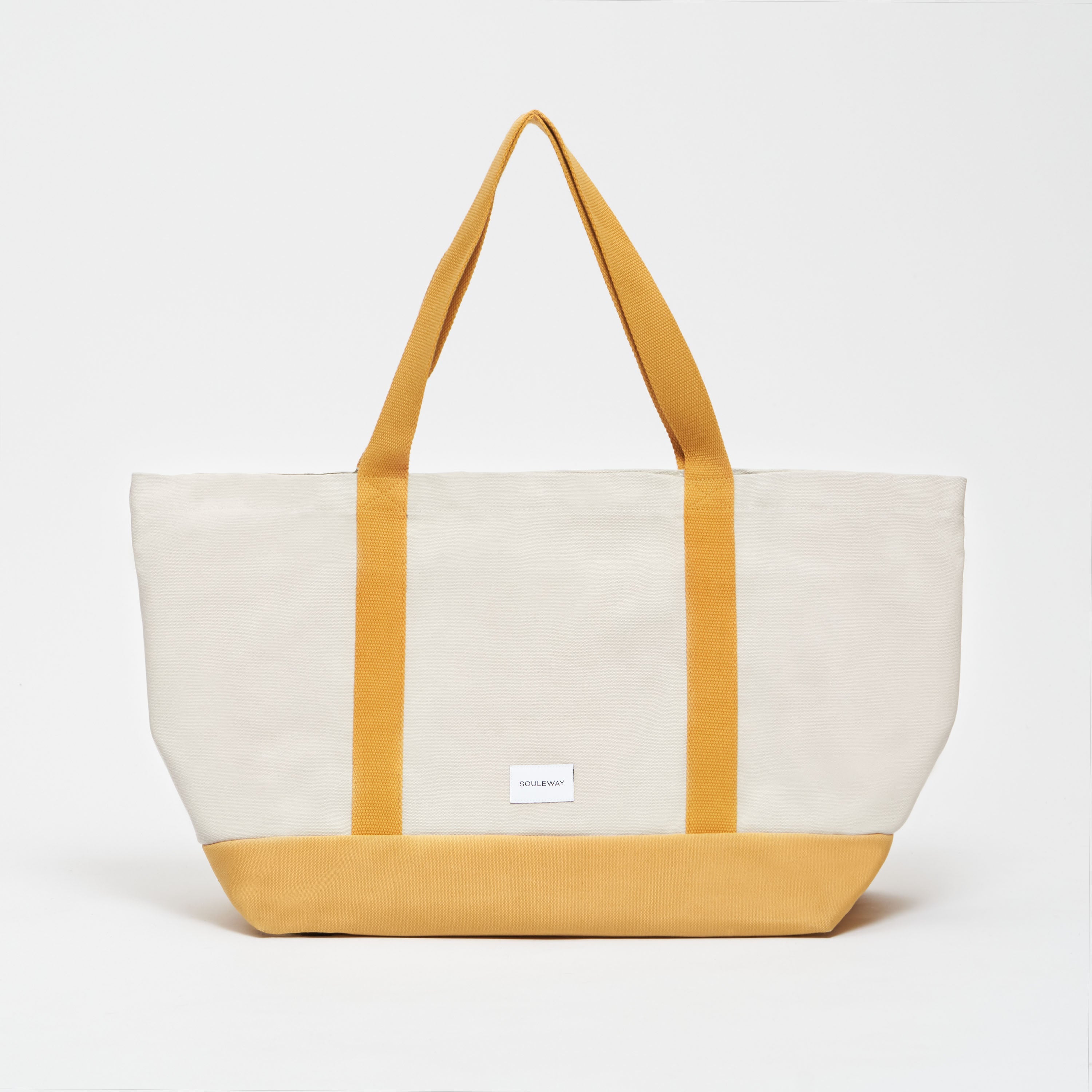 Sand/Mustard--skip || Beach Bag - Strandtasche gross XXL - Shopper - Canvas