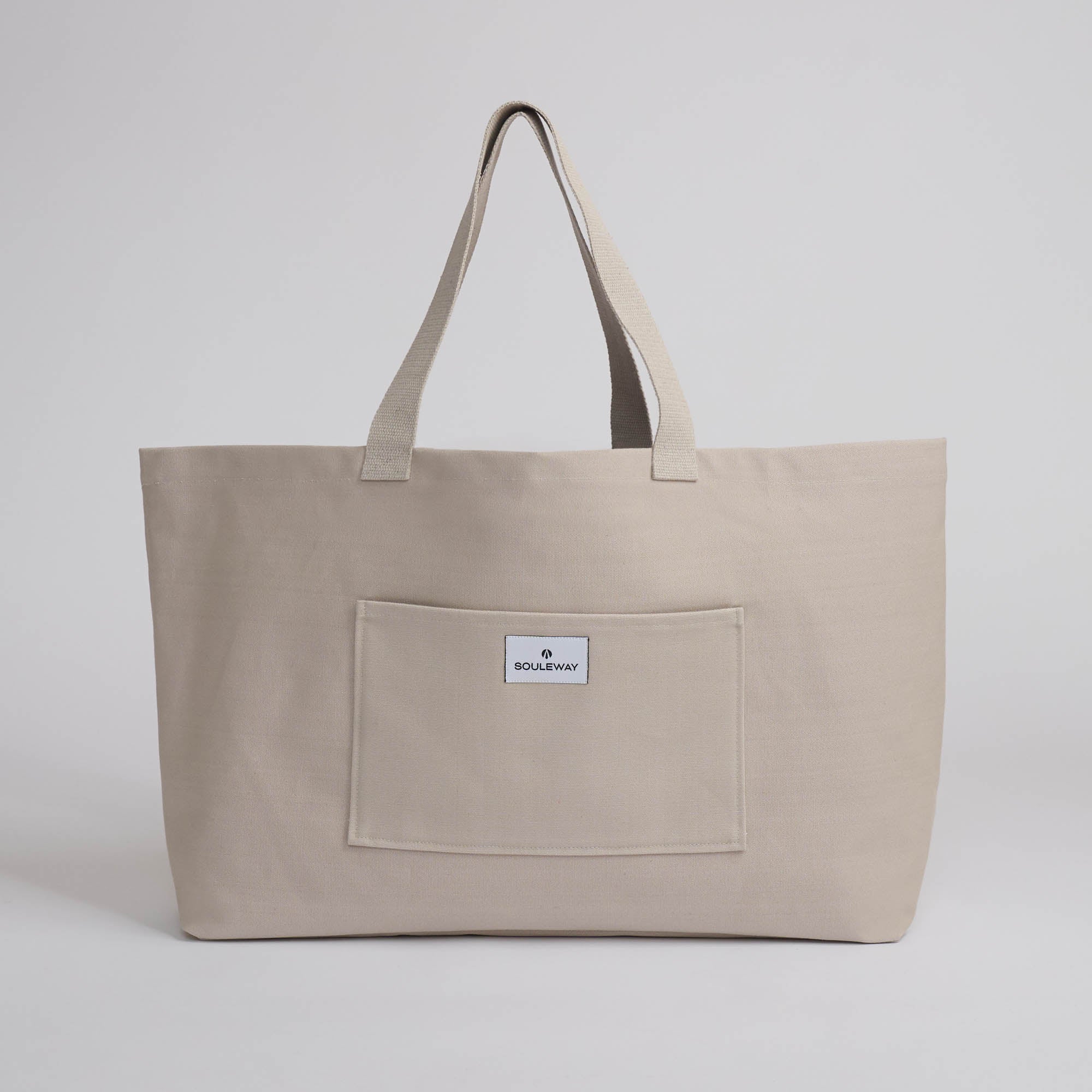 Sand/Sand--skip || Tote Bag - Shopper - Canvas