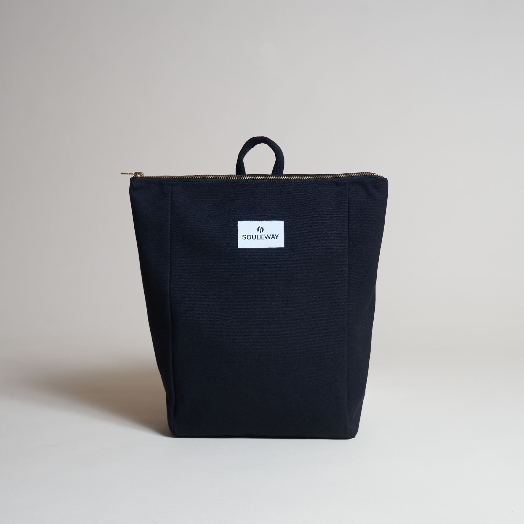 Simple Backpack S - Canvas Rucksack - Night Black--skip