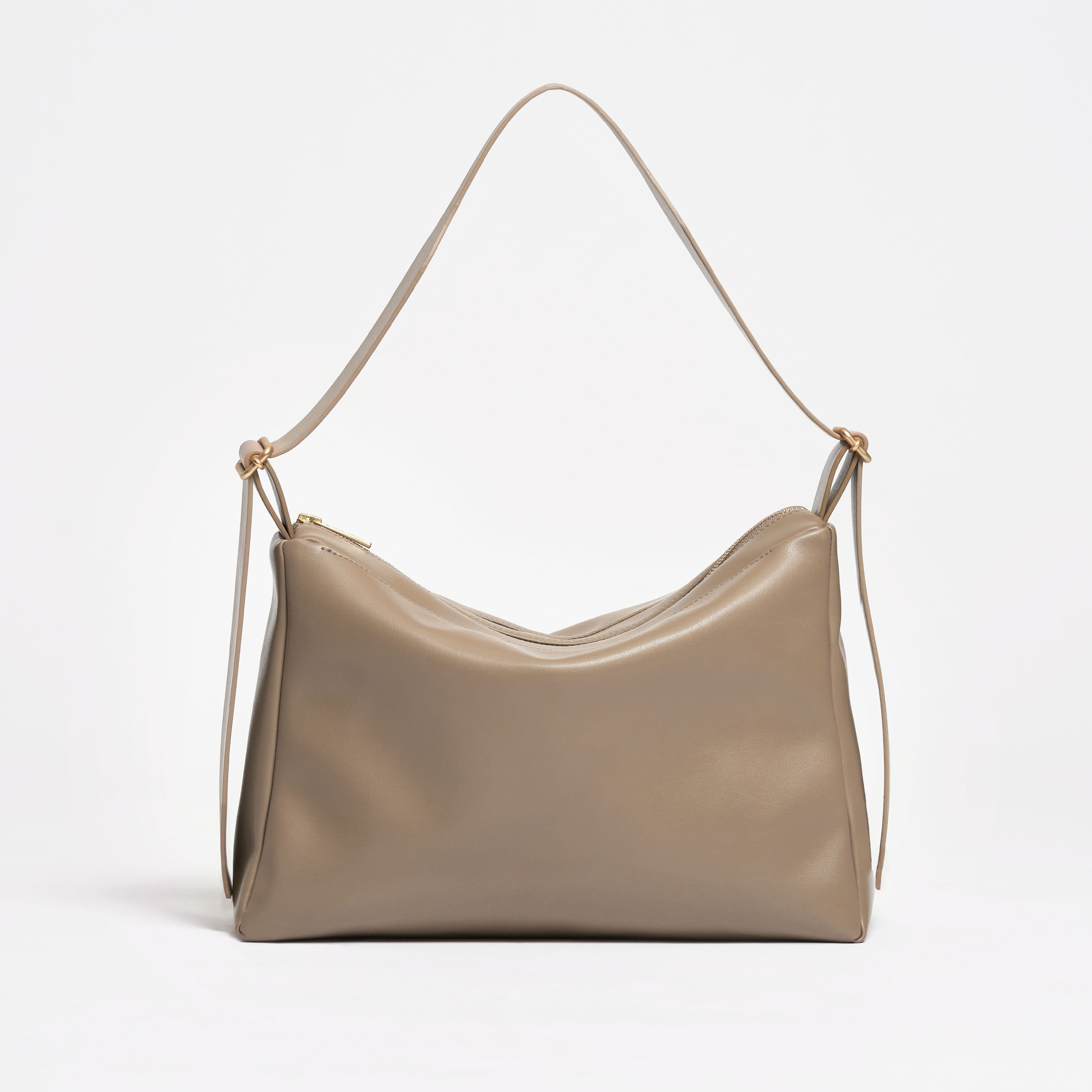 Slouchy Shoulder Bag - Handtasche - Shopper - veganes Leder - Mocha Brown--skip