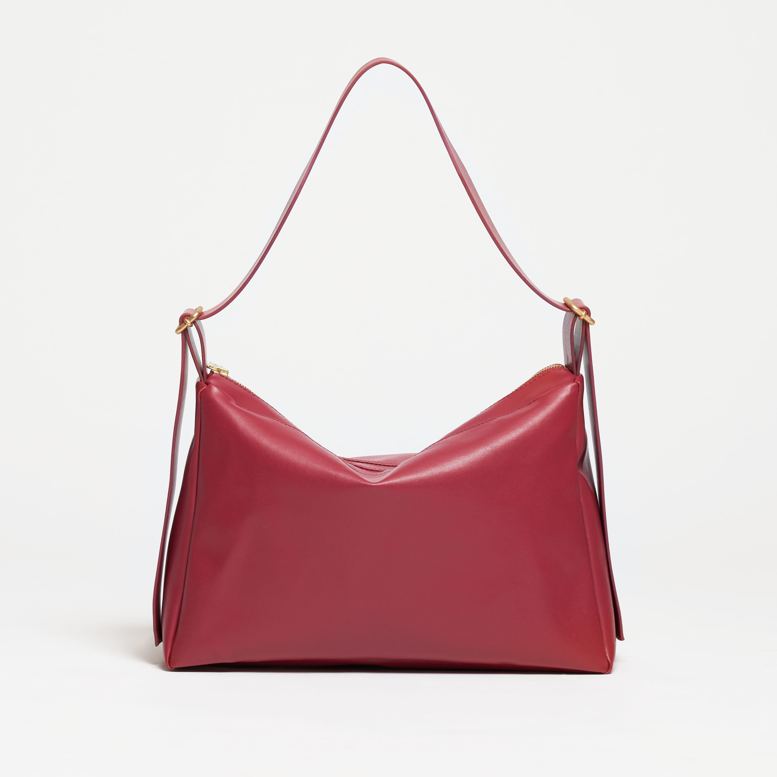 Slouchy Shoulder Bag - Handtasche - Shopper - veganes Leder - Cherry Red--skip