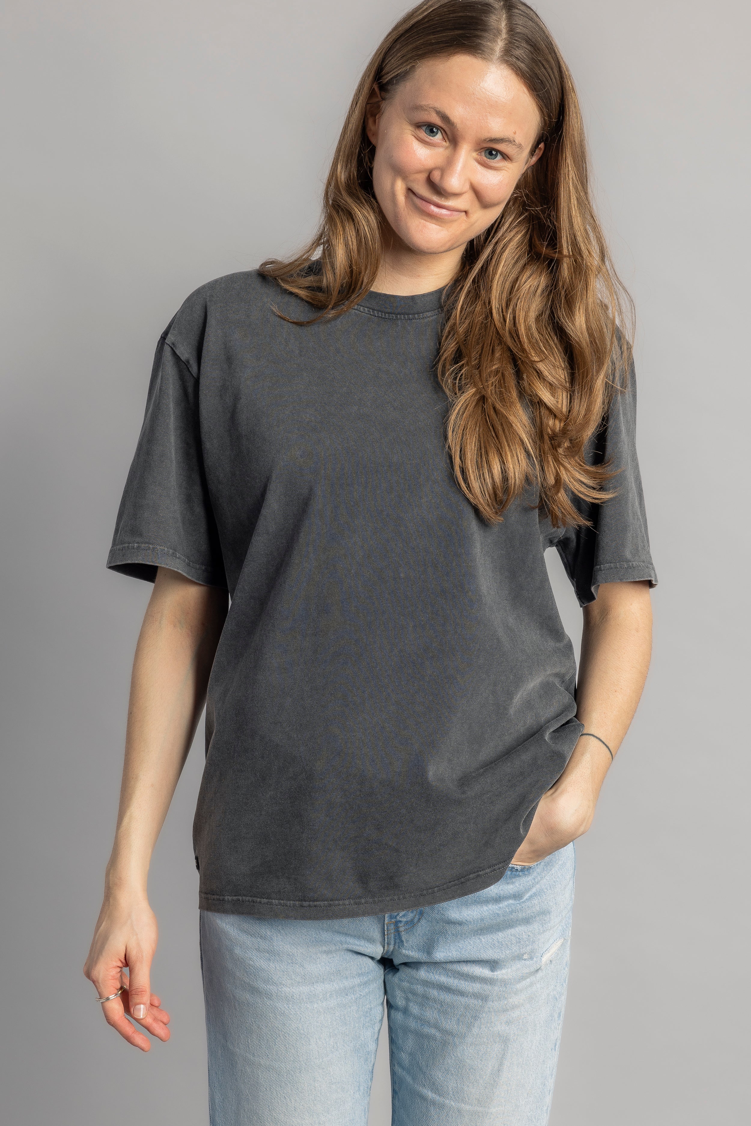 Heavy Cotton T-Shirt OVERSIZED, Faded Black