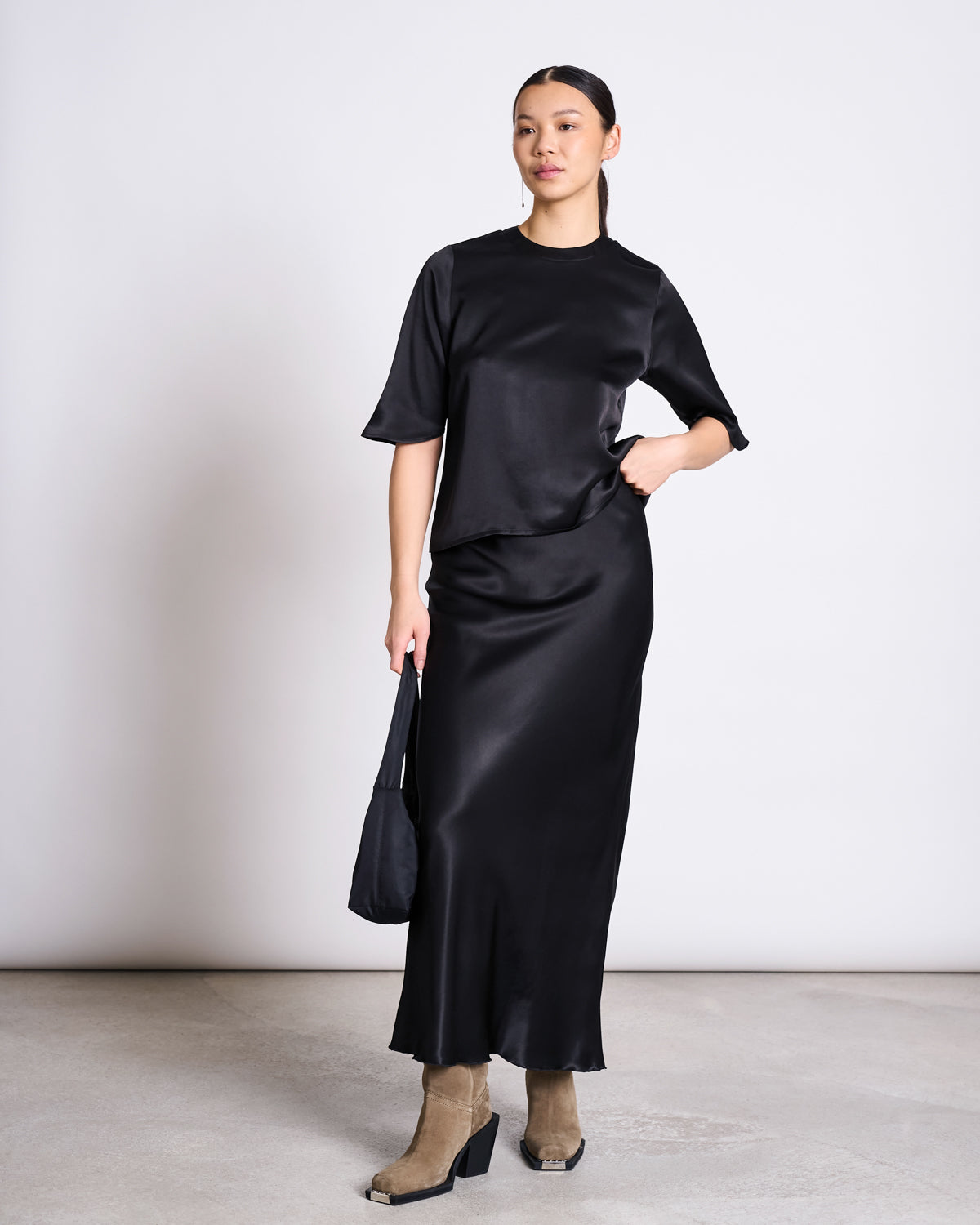 MAXI SKIRT SERIN BLACK