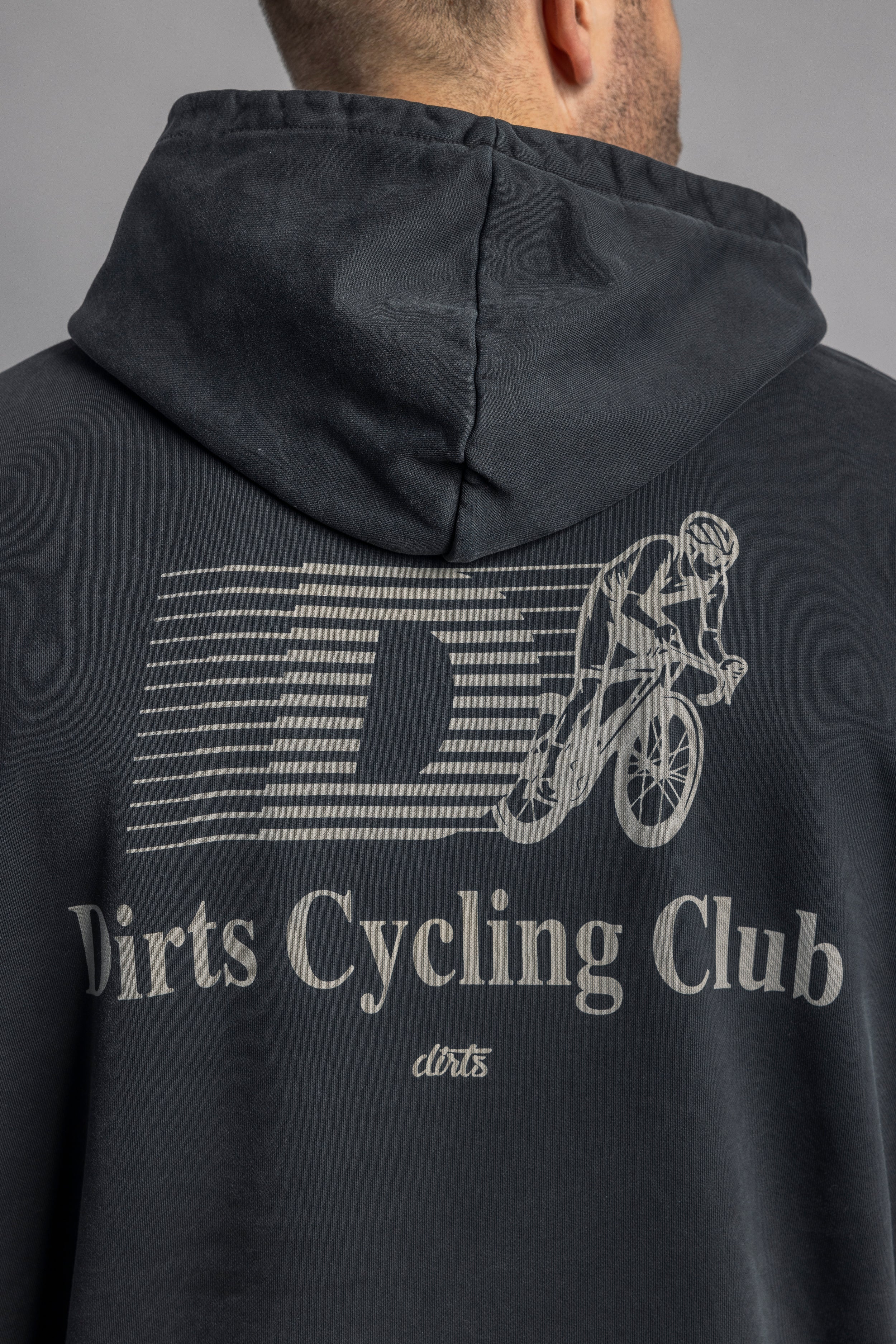 DIRTS Cycling Club Hoodie, Faded Black