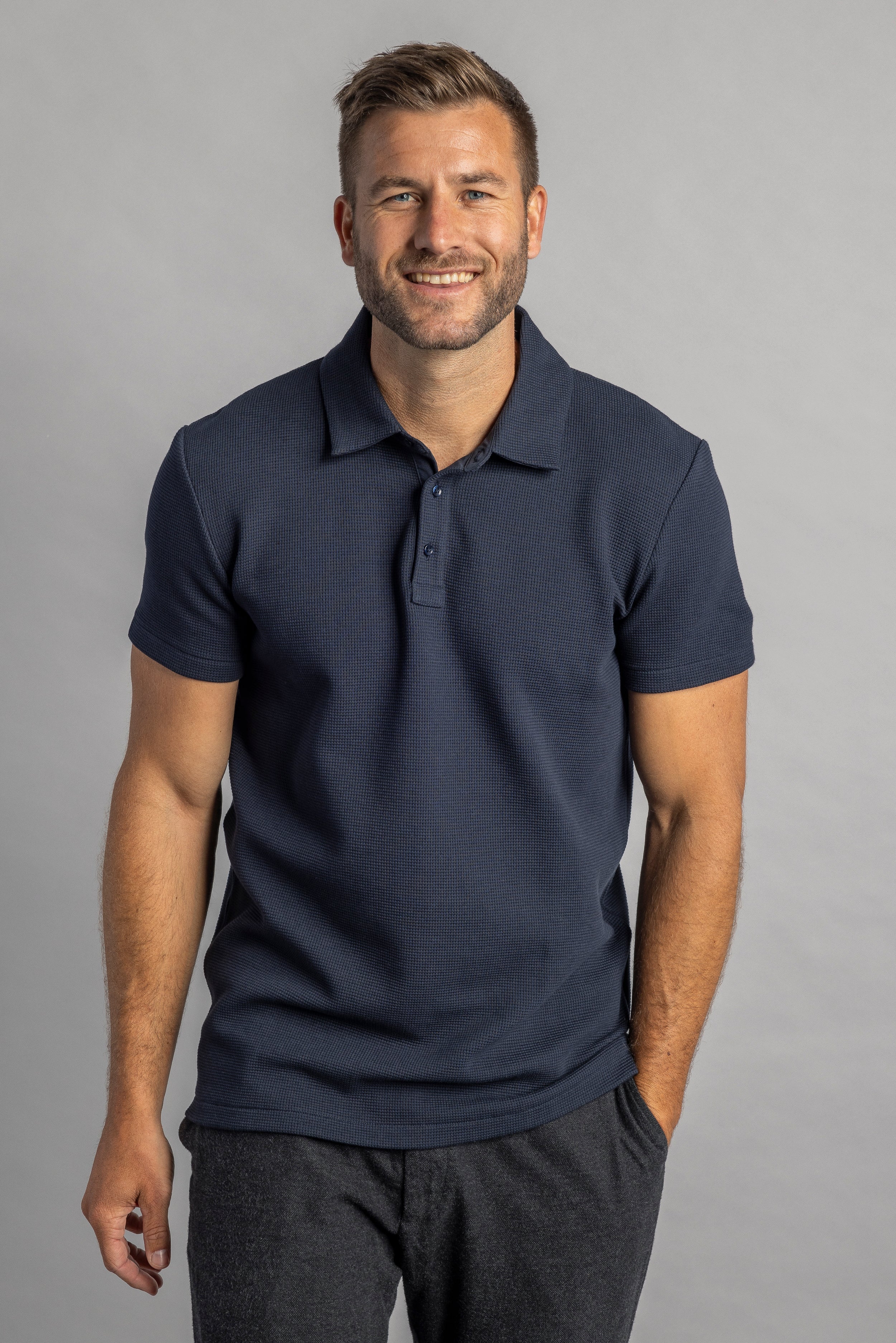 Waffle Piqué Poloshirt