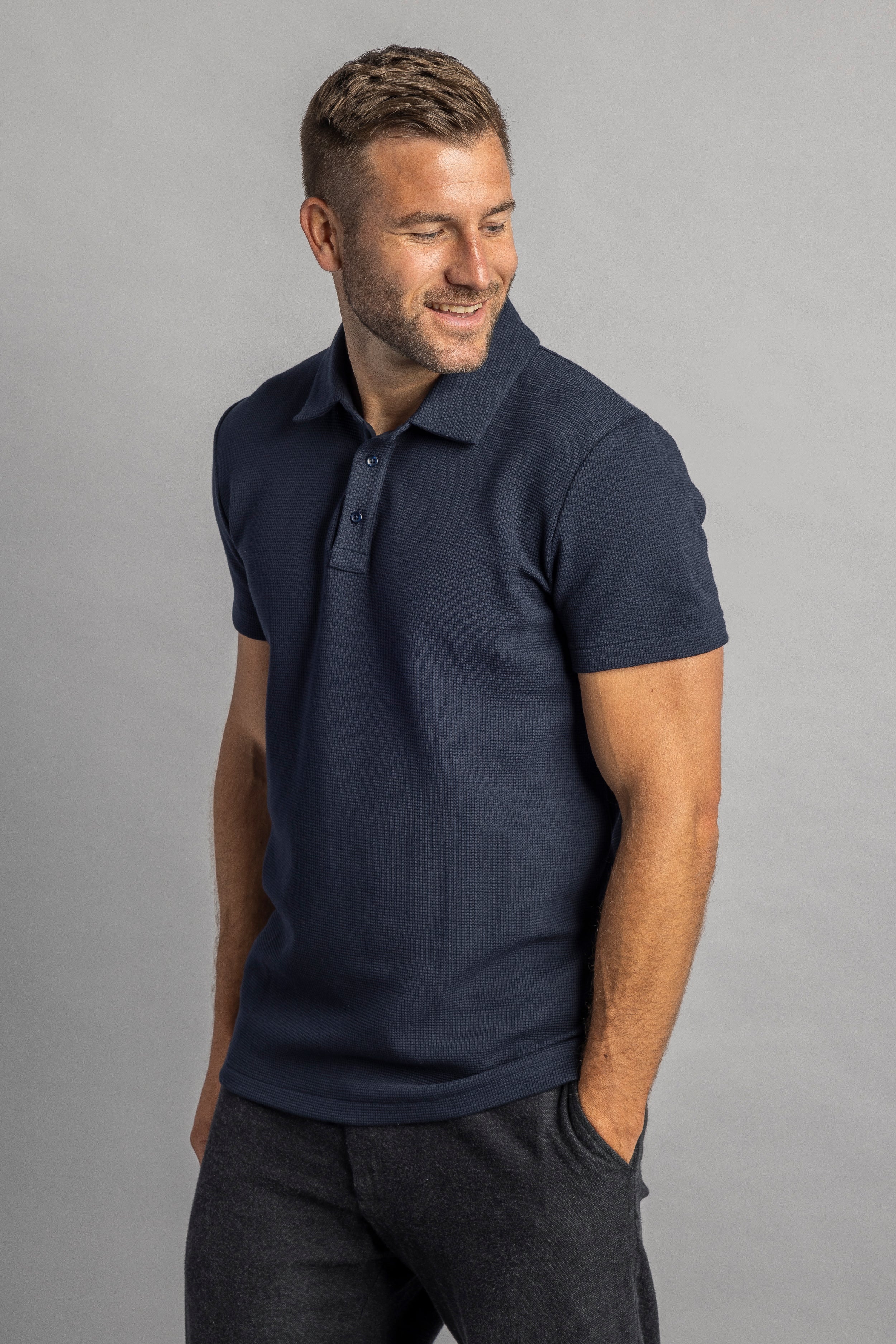 Waffle Piqué Poloshirt