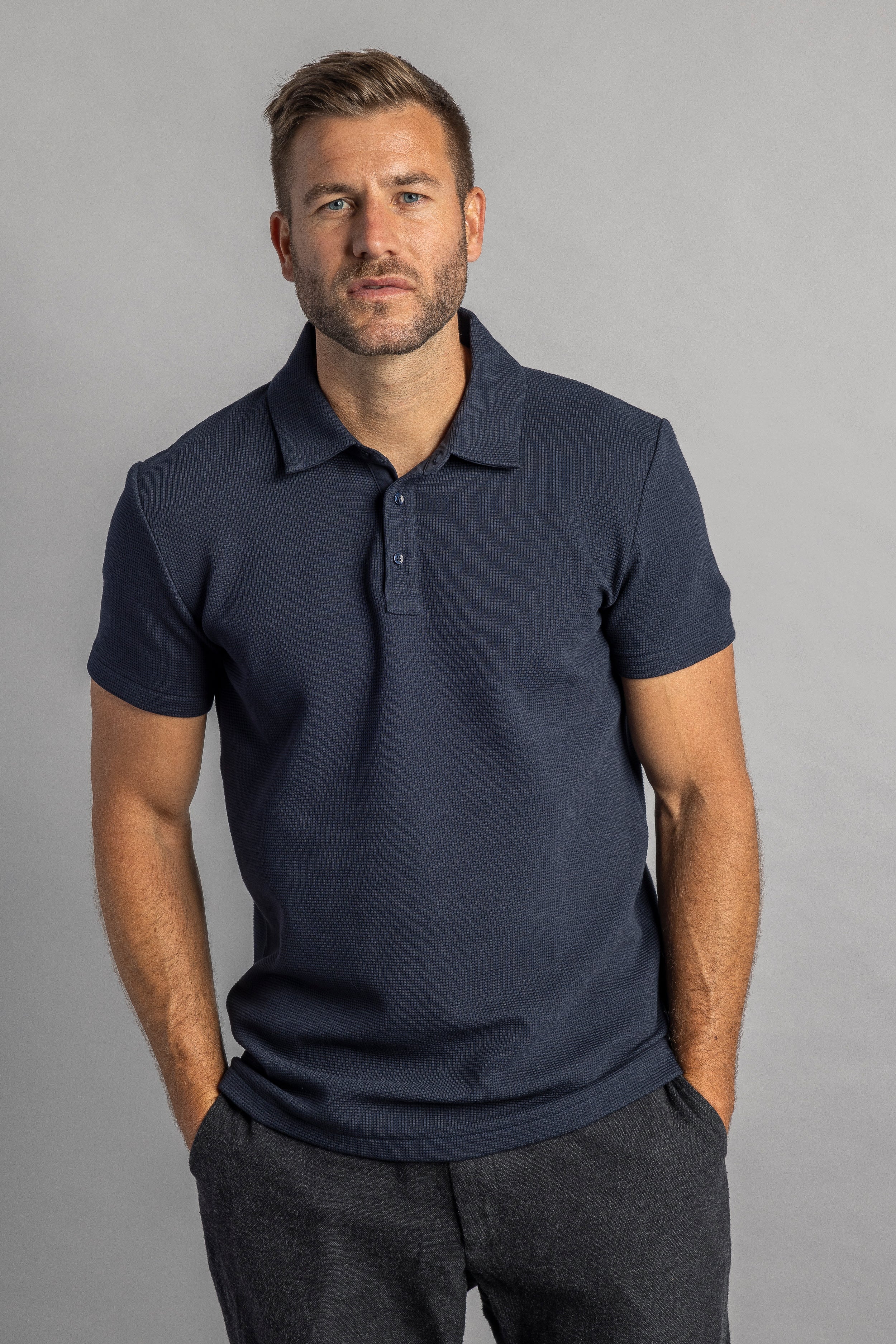 Waffle Piqué Poloshirt