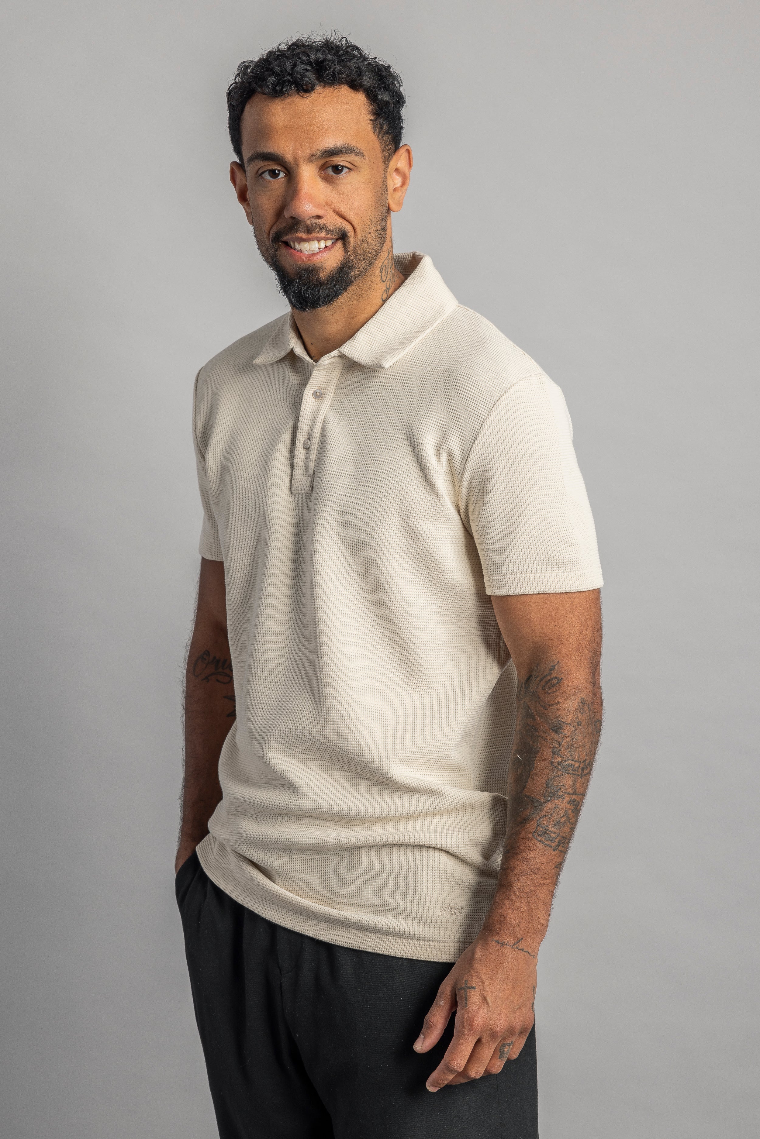 Waffle Piqué Poloshirt