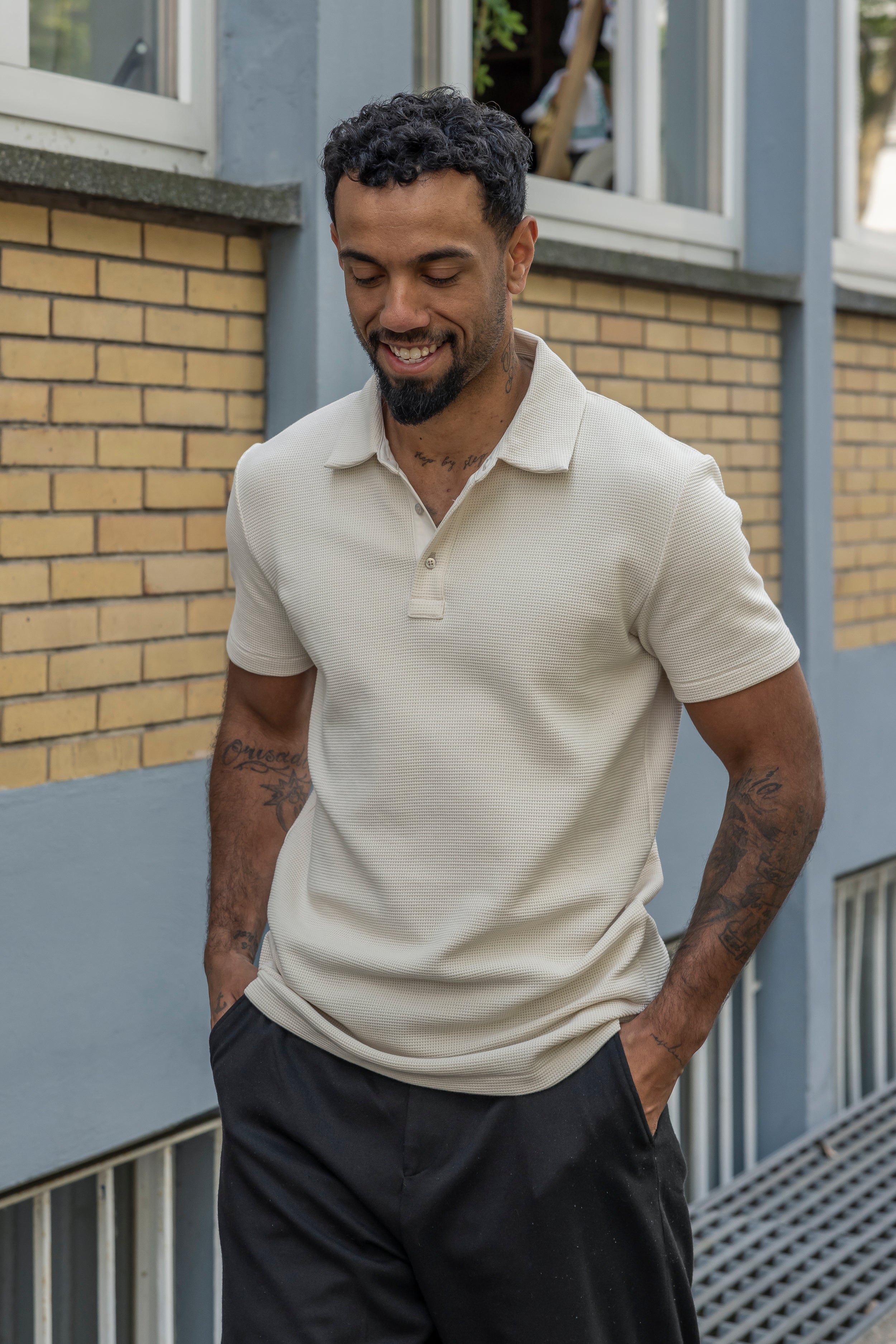 Waffle Piqué Poloshirt