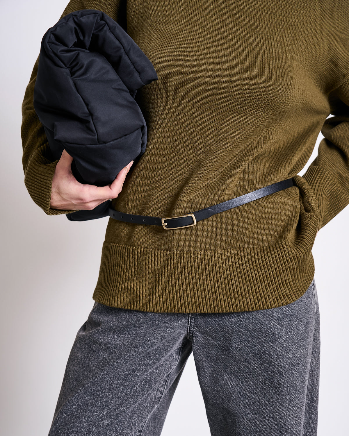 TURTLENECK MUA WOODY OLIVE GOTS