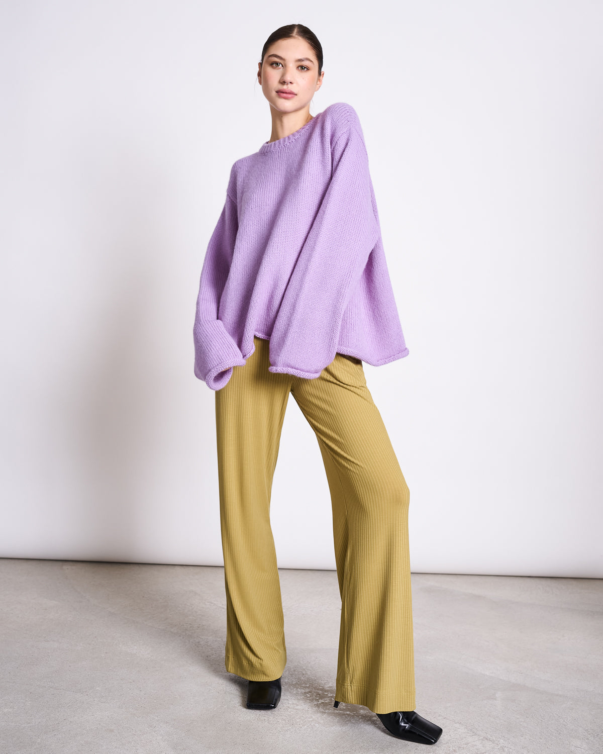 OVERSIZED ALPACA MIX JUMPER WOOLY SONA LAVENDER