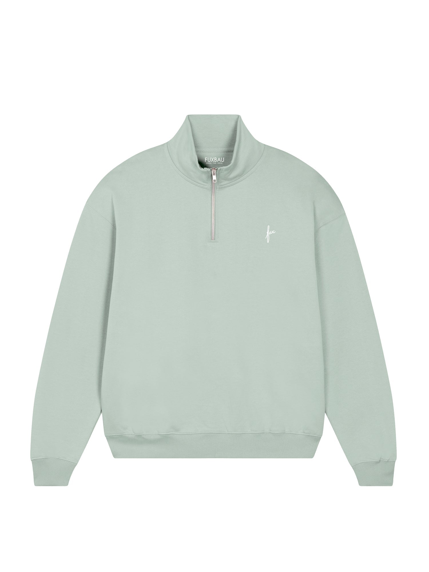 fux Half Zip Sweater - mint