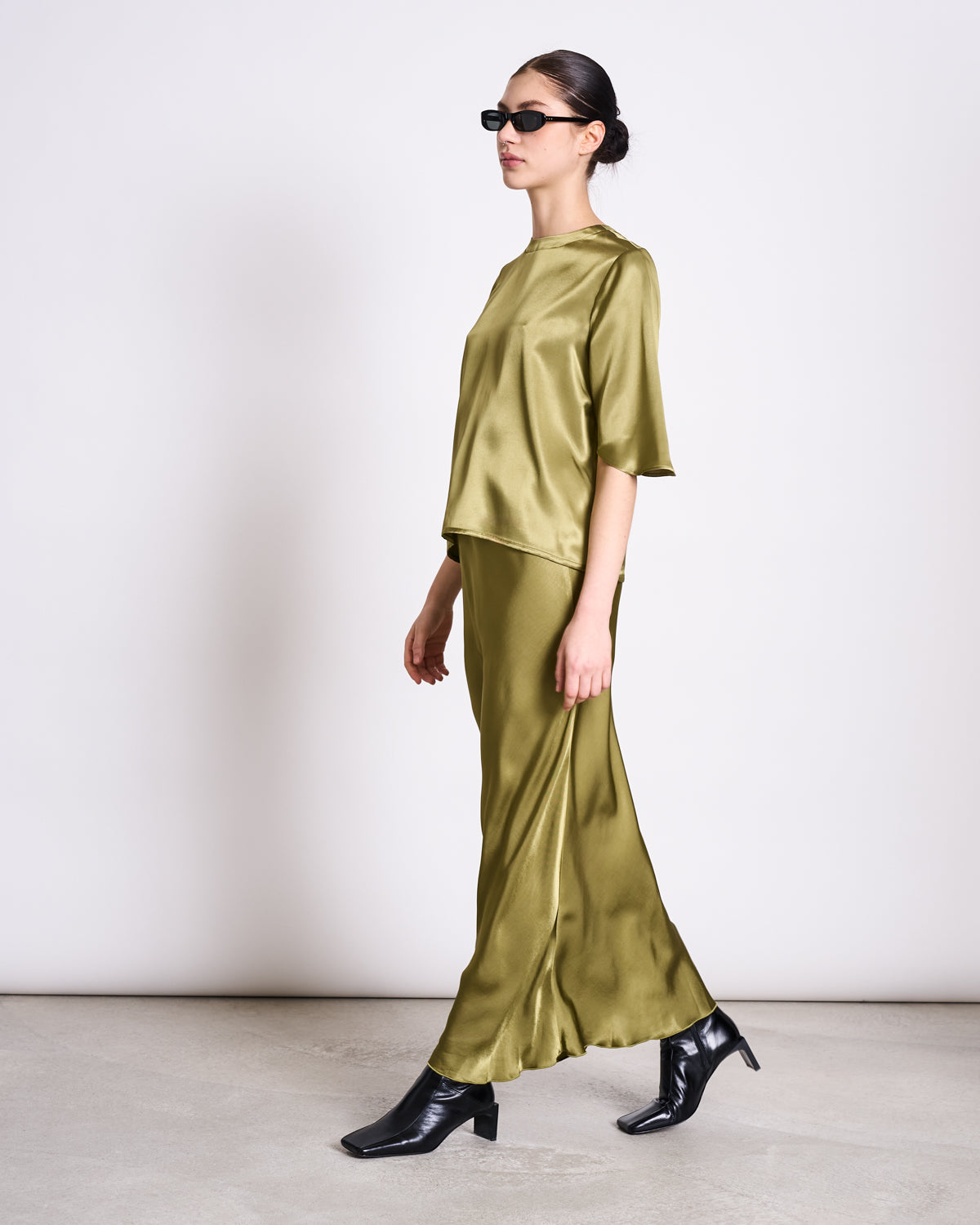 SILKY SHIRT NAMORA WOODY OLIVE