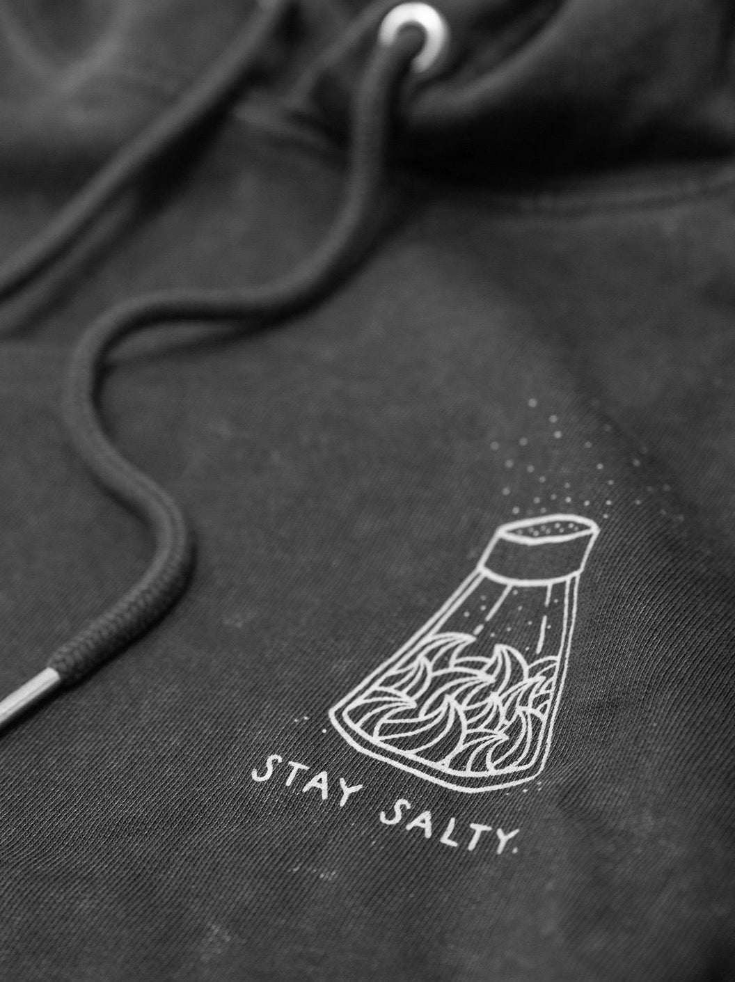 Stay Salty Hoodie - salzschwarz