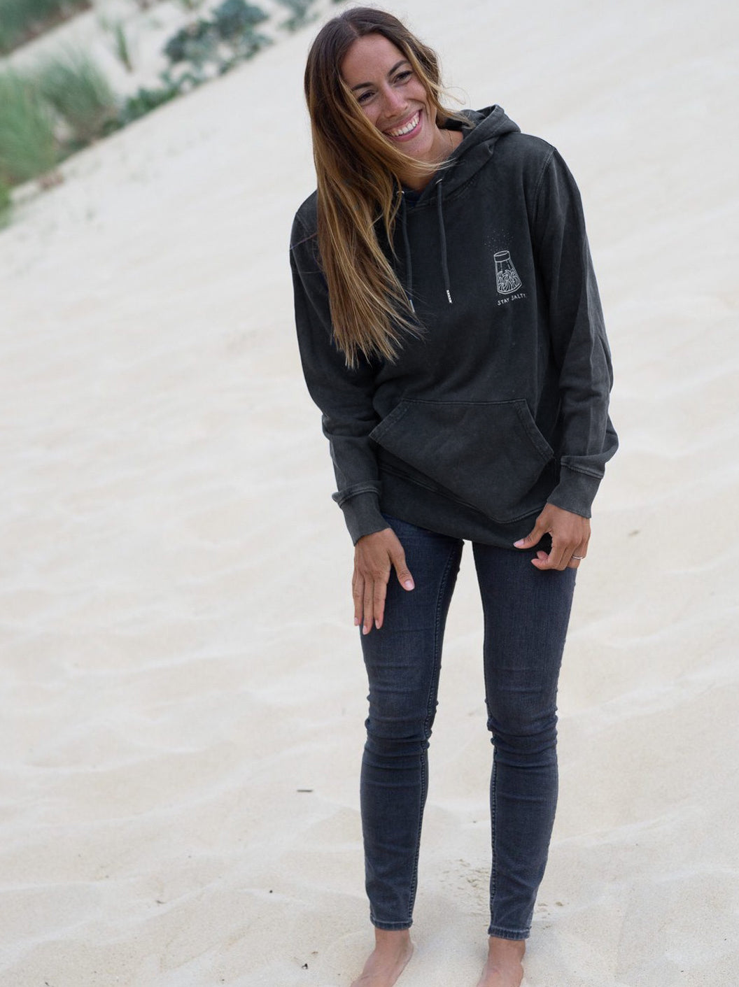 Stay Salty Hoodie - salzschwarz