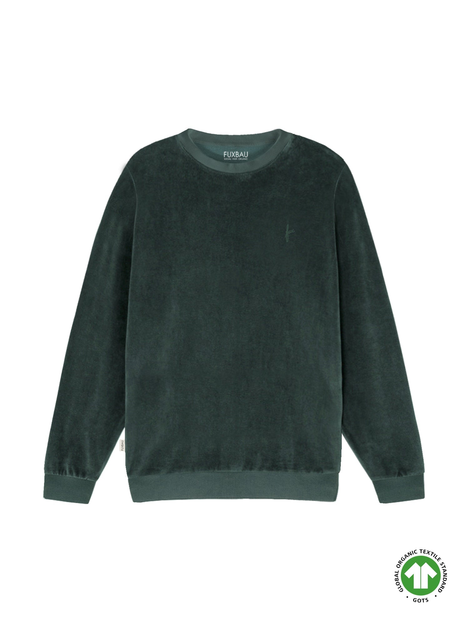 Männer Samt Sweater - grün