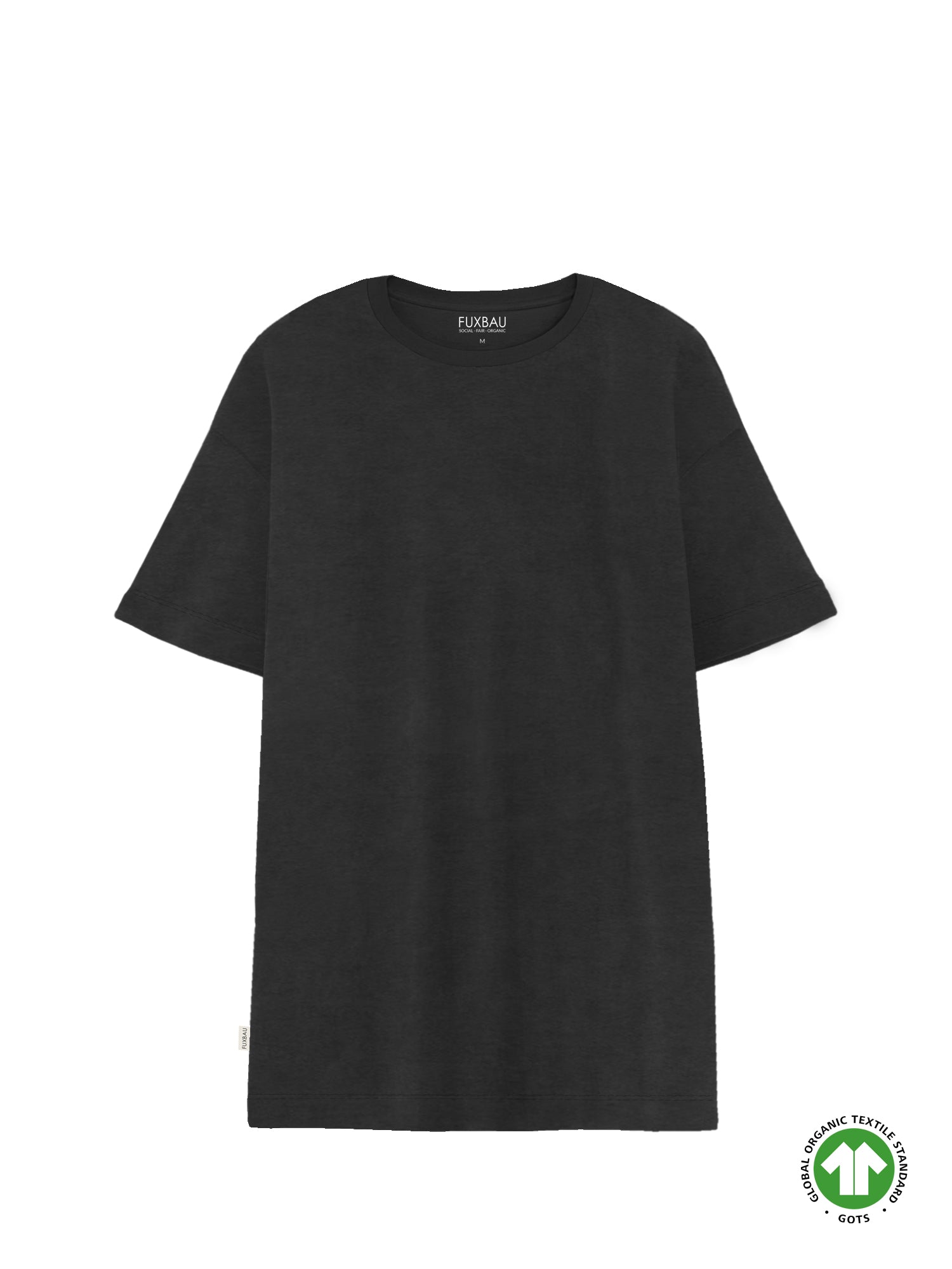 Frauen T-Shirt Kleid - anthrazit