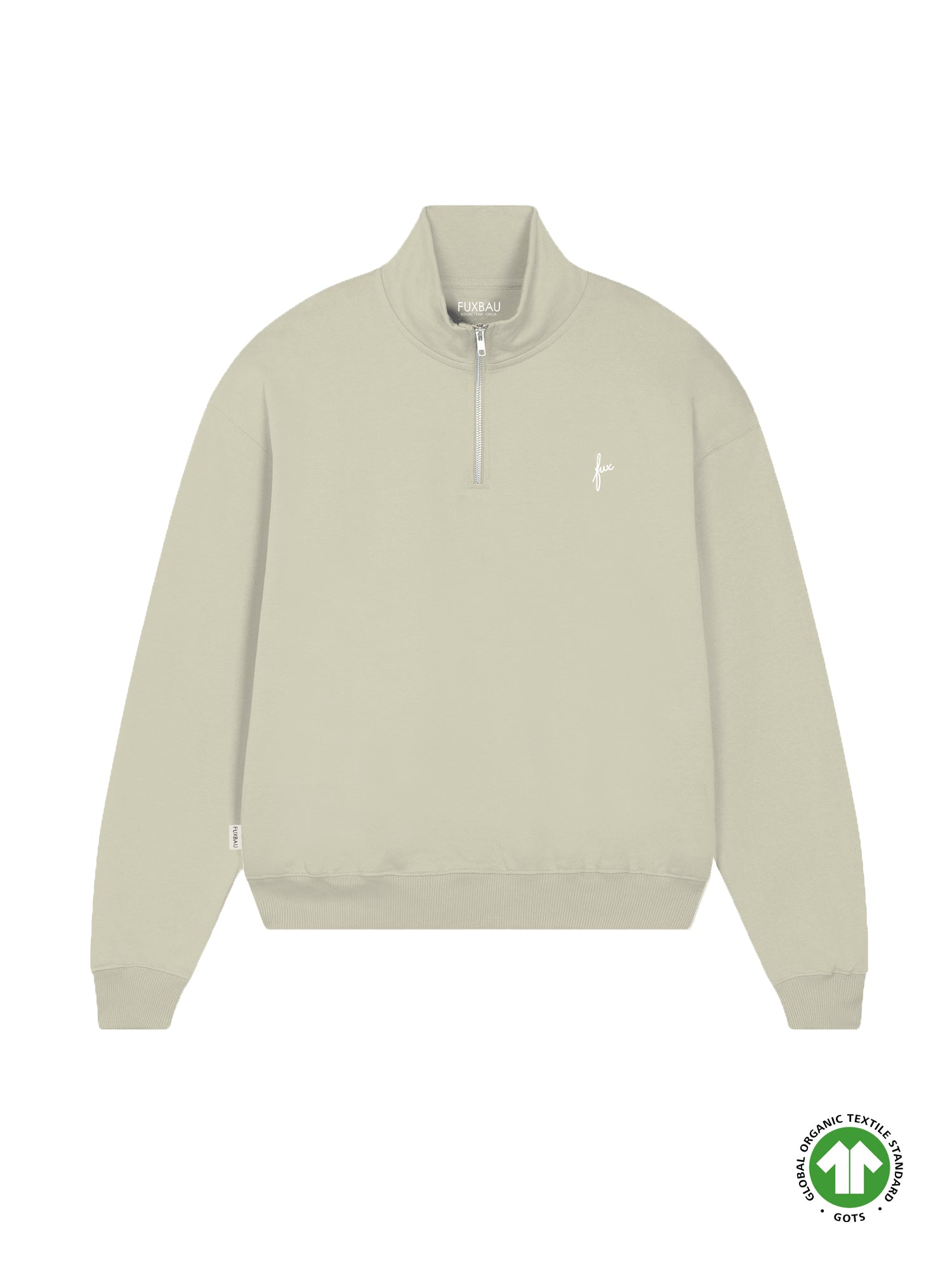 Frauen fux Half Zip Sweater - salbei