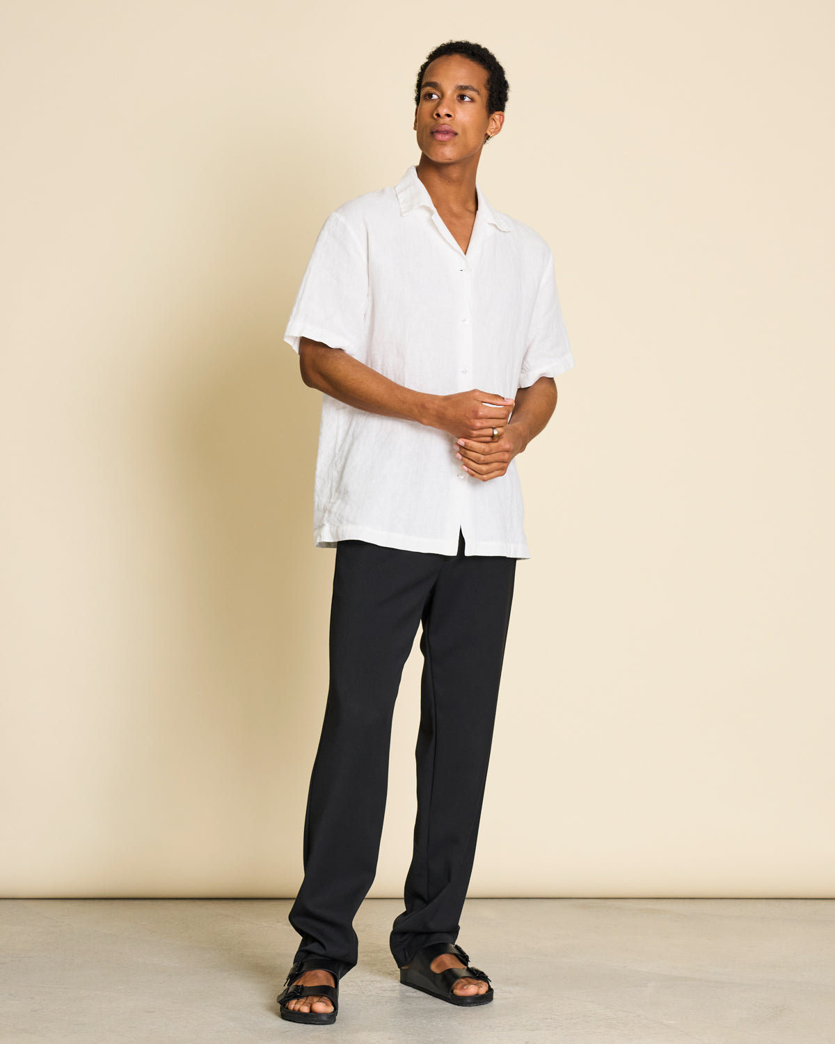 LINEN SHIRT GENT WHITE FOR MEN